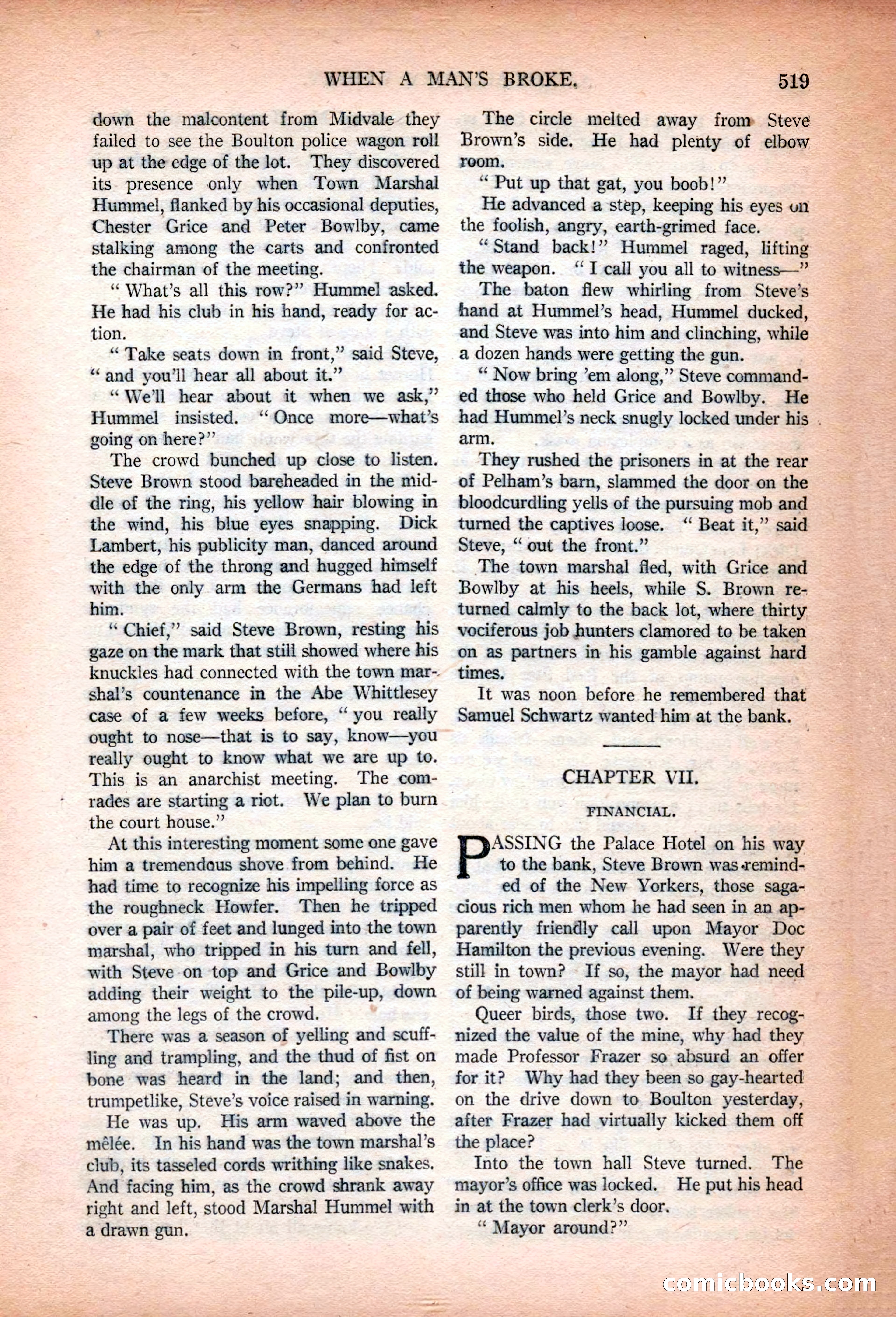 Argosy All-Story Weekly, January 13, 1923 — page 57 of 184