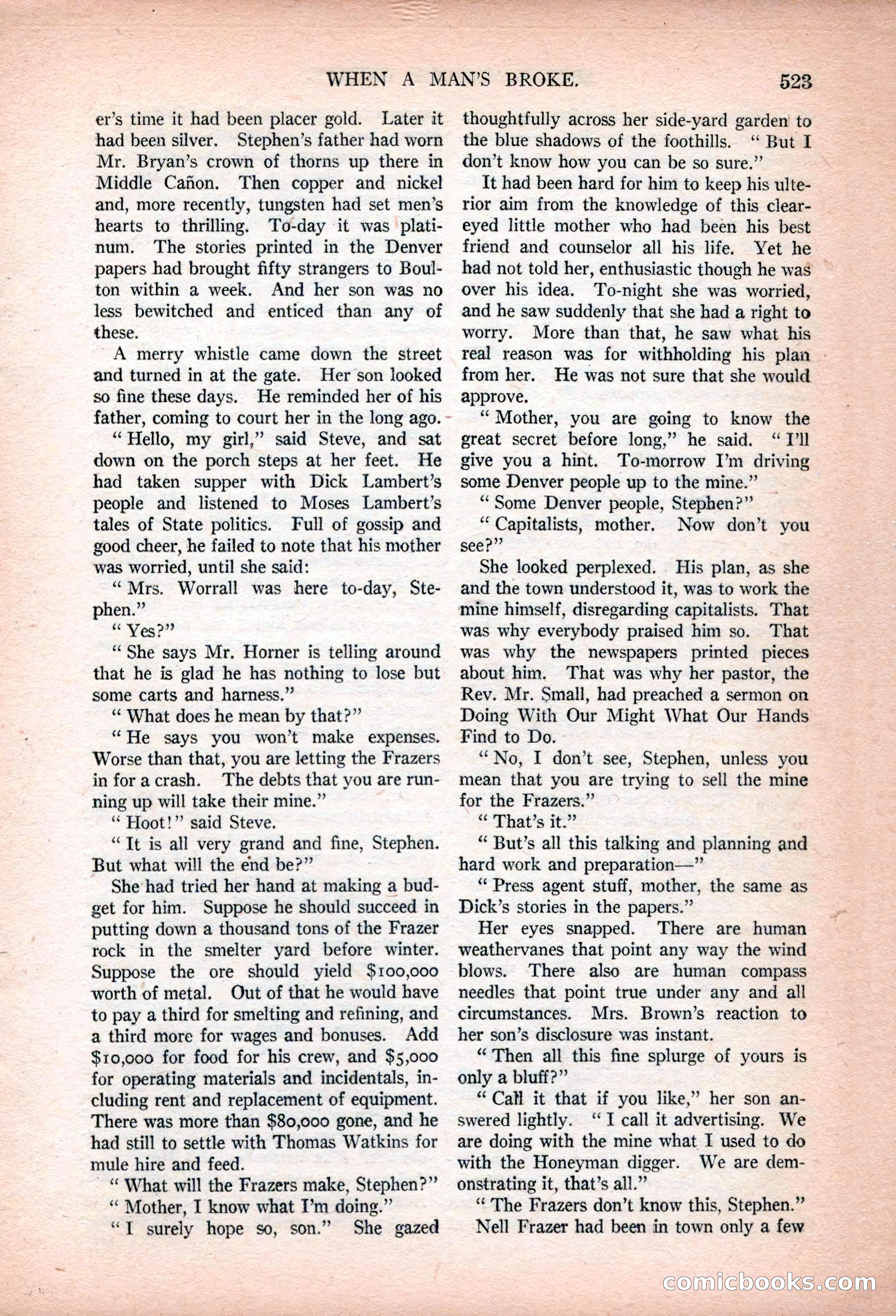 Argosy All-Story Weekly, January 13, 1923 — page 61 of 184