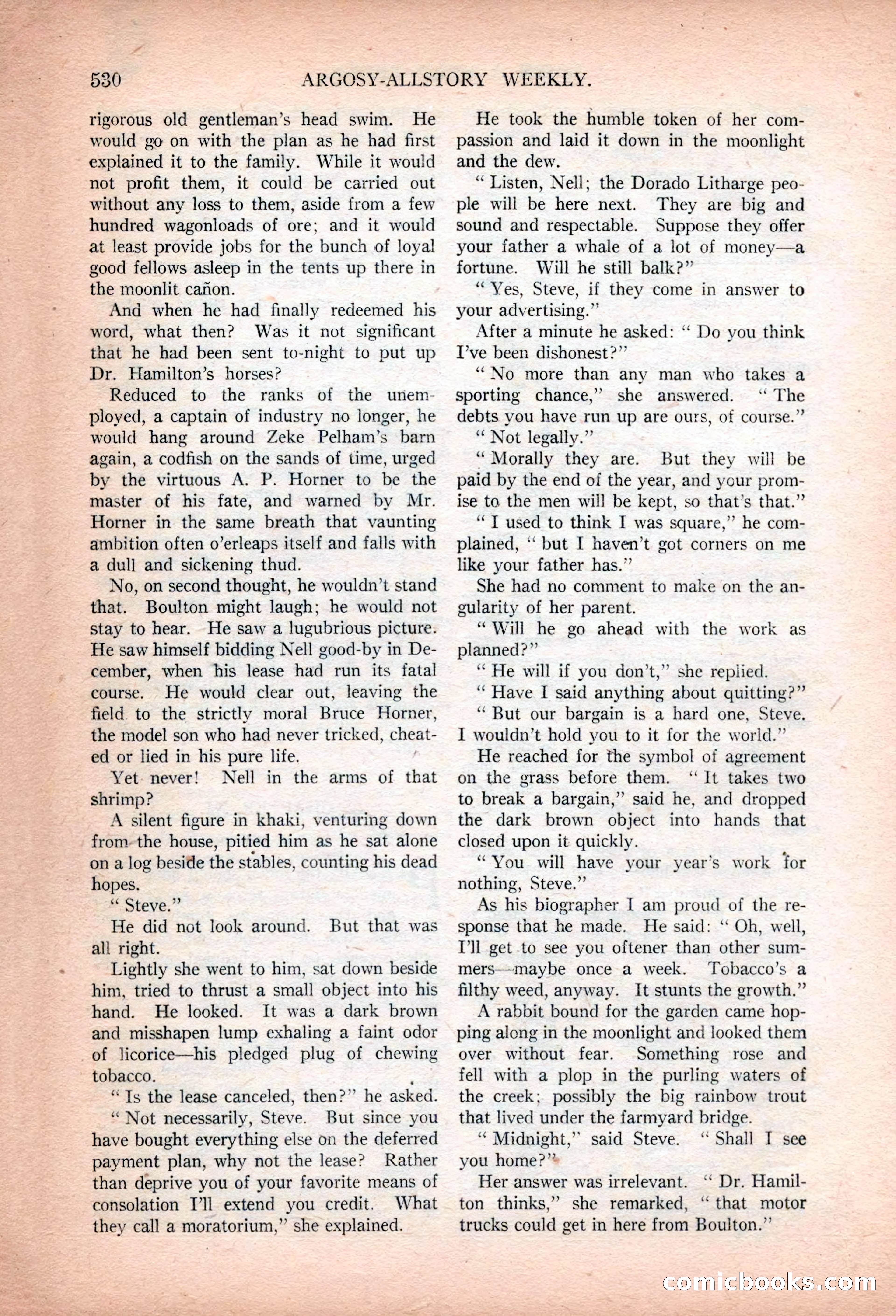 Argosy All-Story Weekly, January 13, 1923 — page 68 of 184