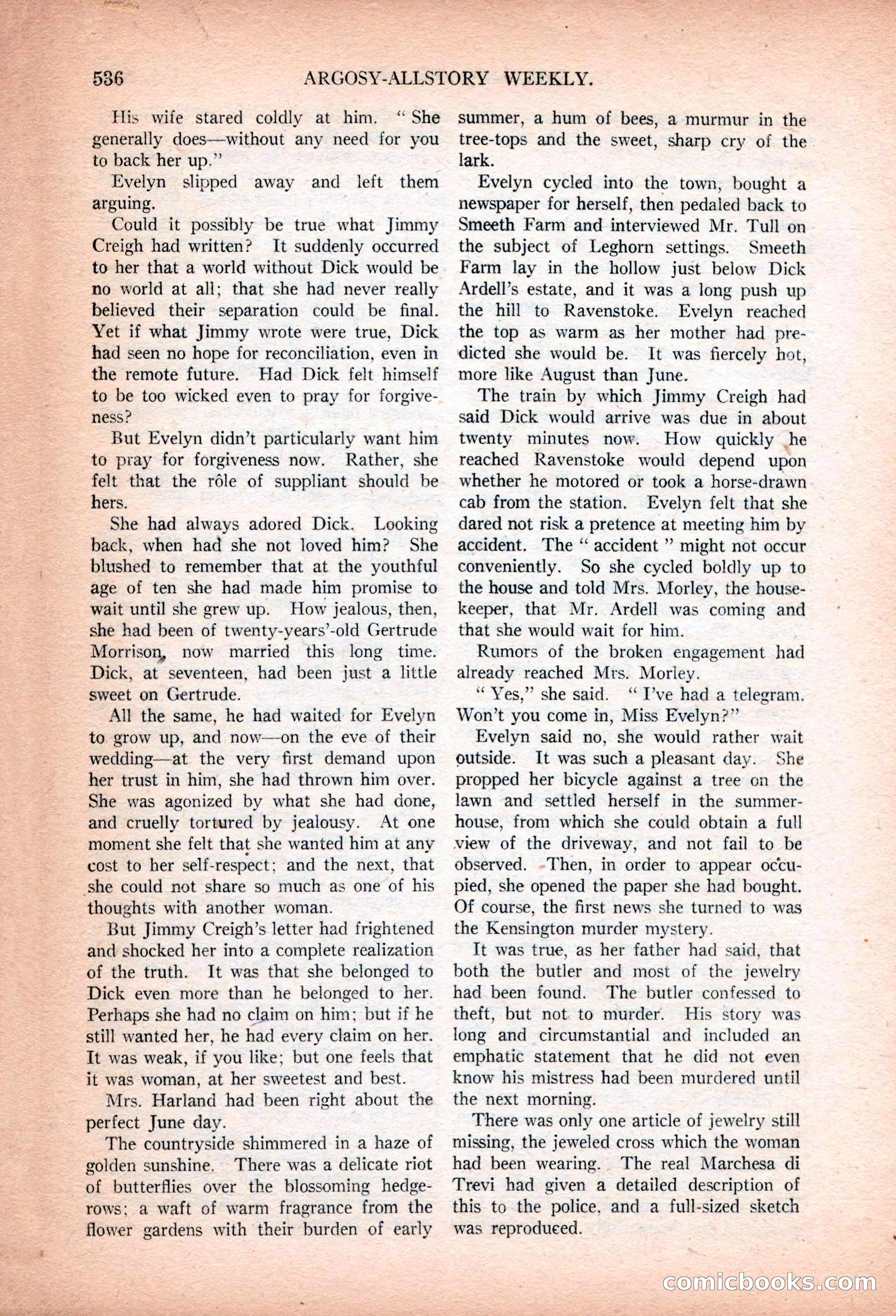 Argosy All-Story Weekly, January 13, 1923 — page 74 of 184