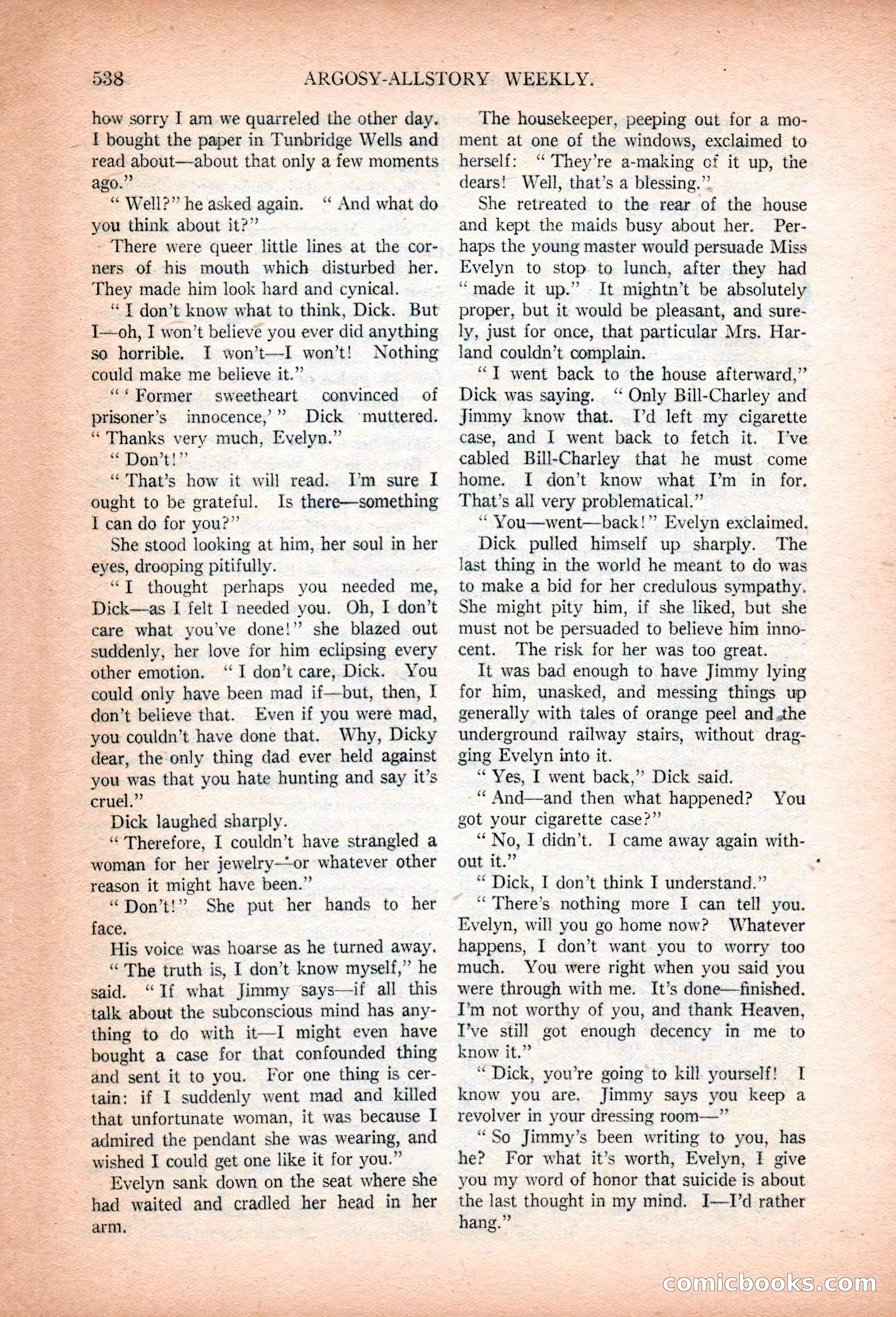Argosy All-Story Weekly, January 13, 1923 — page 76 of 184