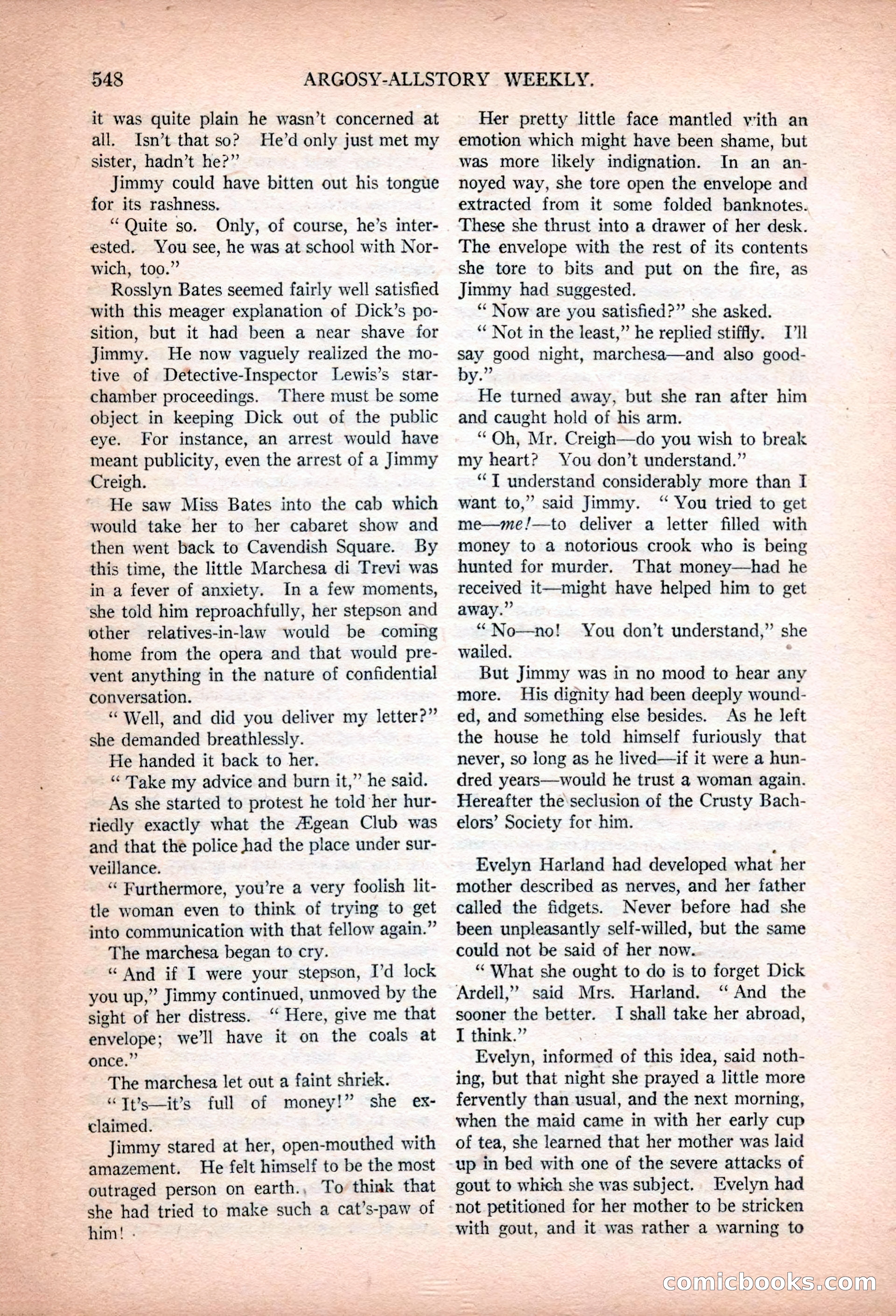 Argosy All-Story Weekly, January 13, 1923 — page 86 of 184