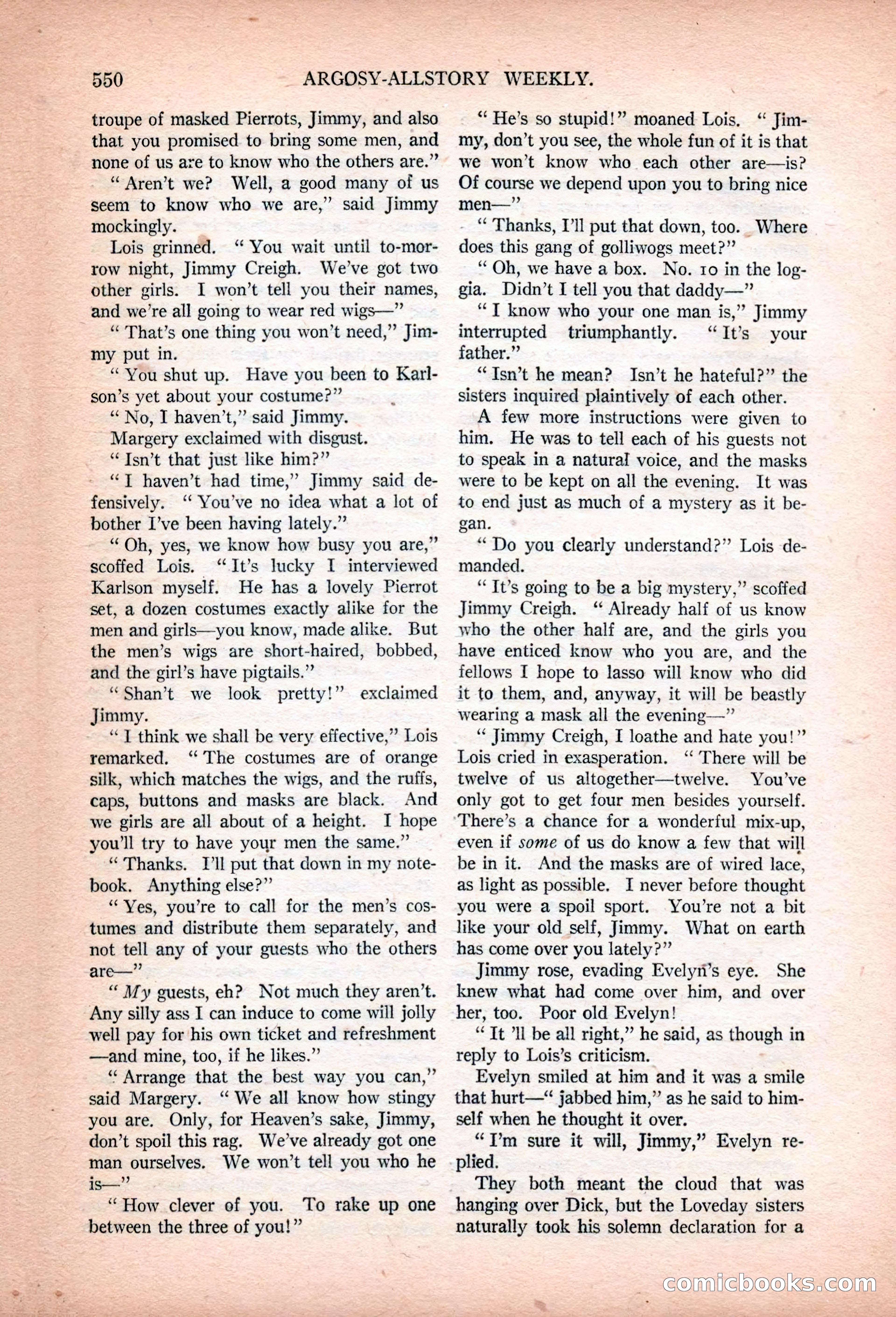 Argosy All-Story Weekly, January 13, 1923 — page 88 of 184