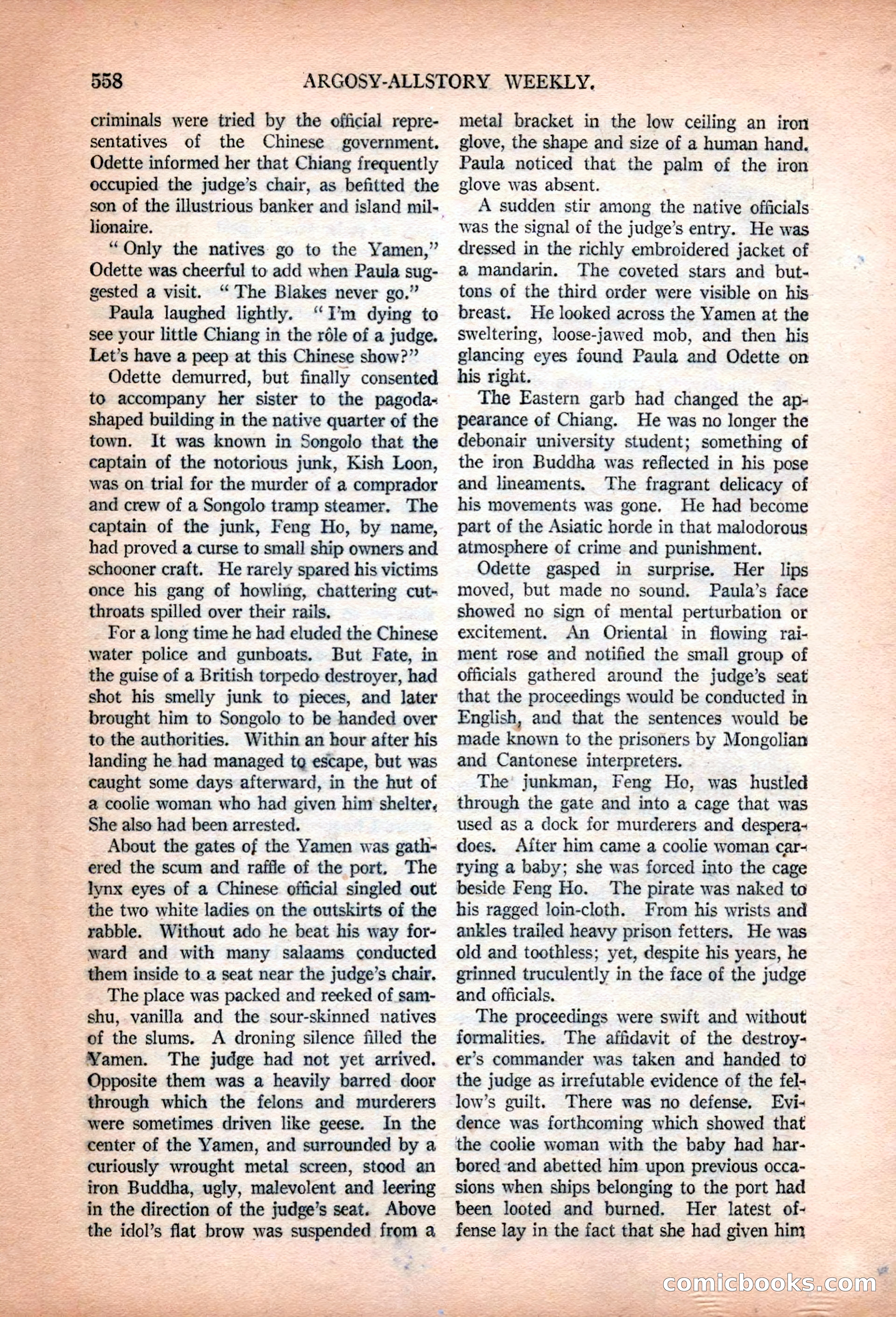 Argosy All-Story Weekly, January 13, 1923 — page 96 of 184