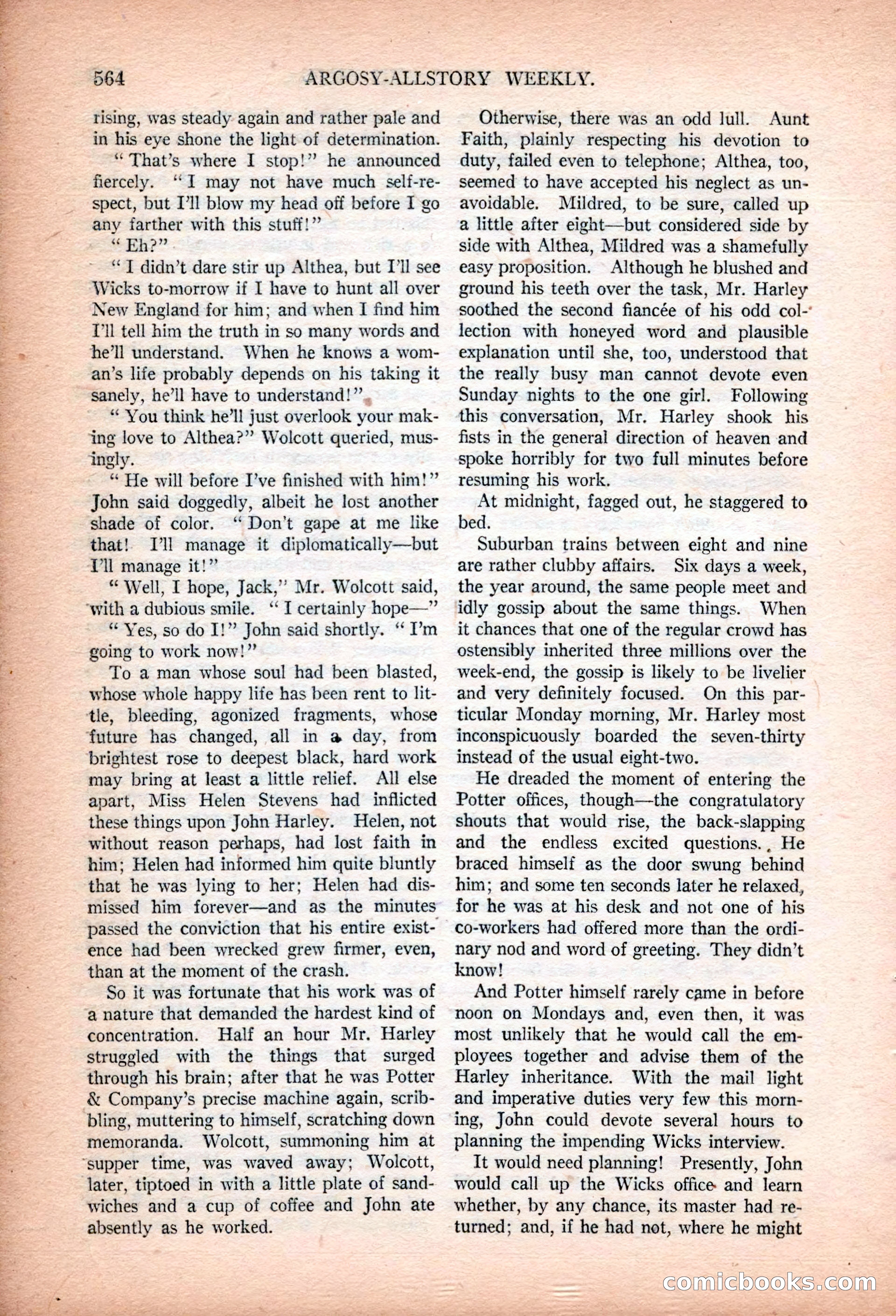 Argosy All-Story Weekly, January 13, 1923 — page 102 of 184
