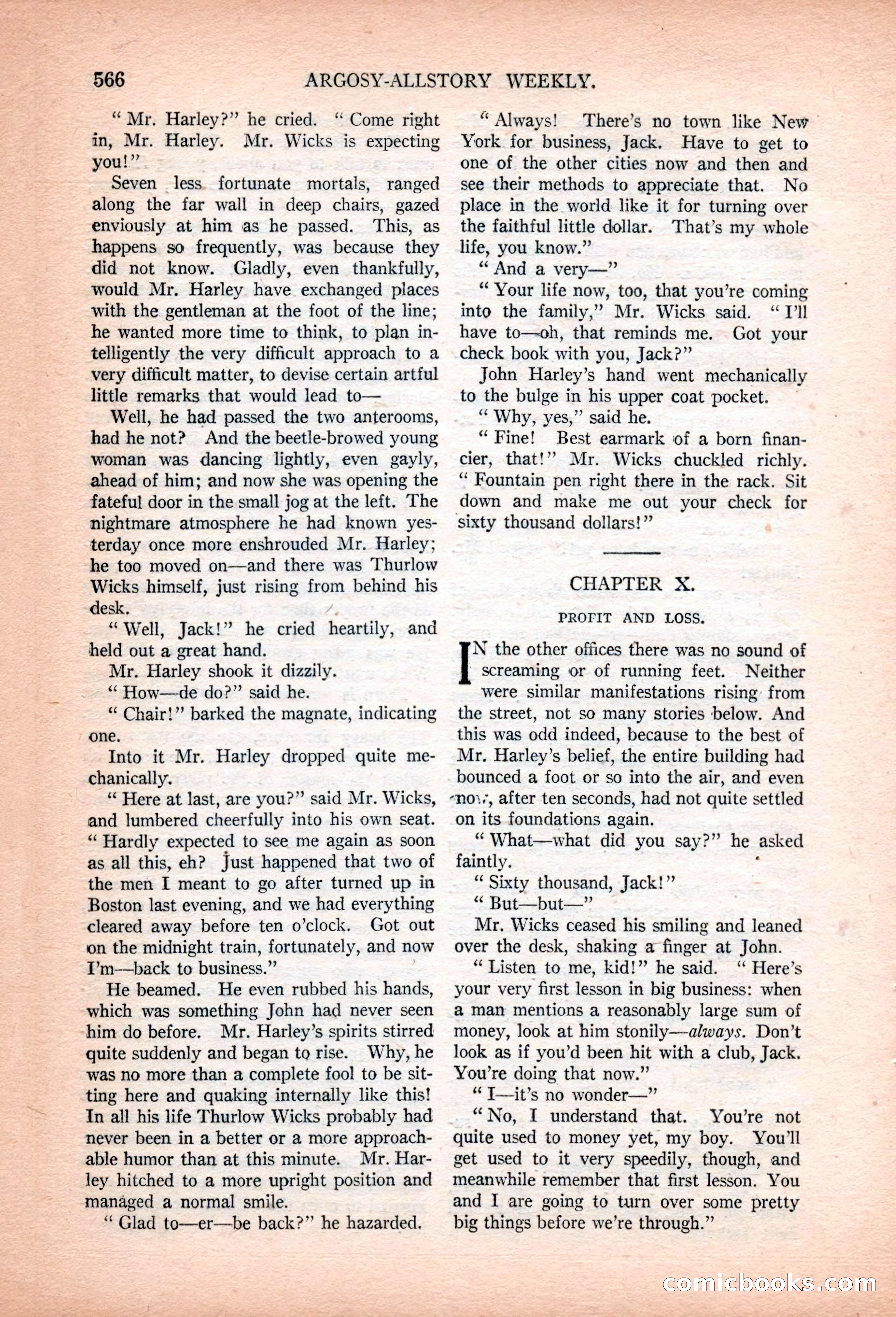 Argosy All-Story Weekly, January 13, 1923 — page 104 of 184