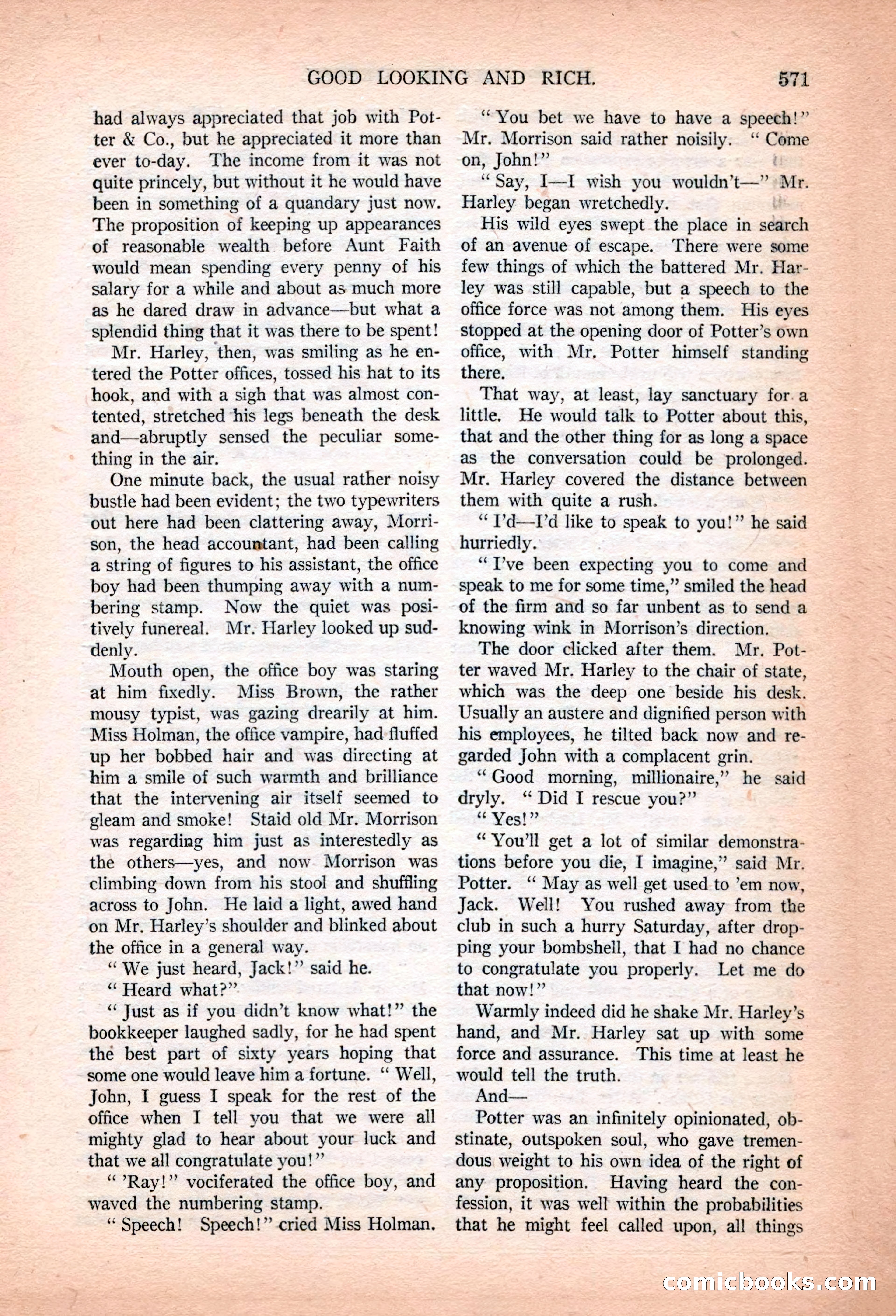Argosy All-Story Weekly, January 13, 1923 — page 109 of 184