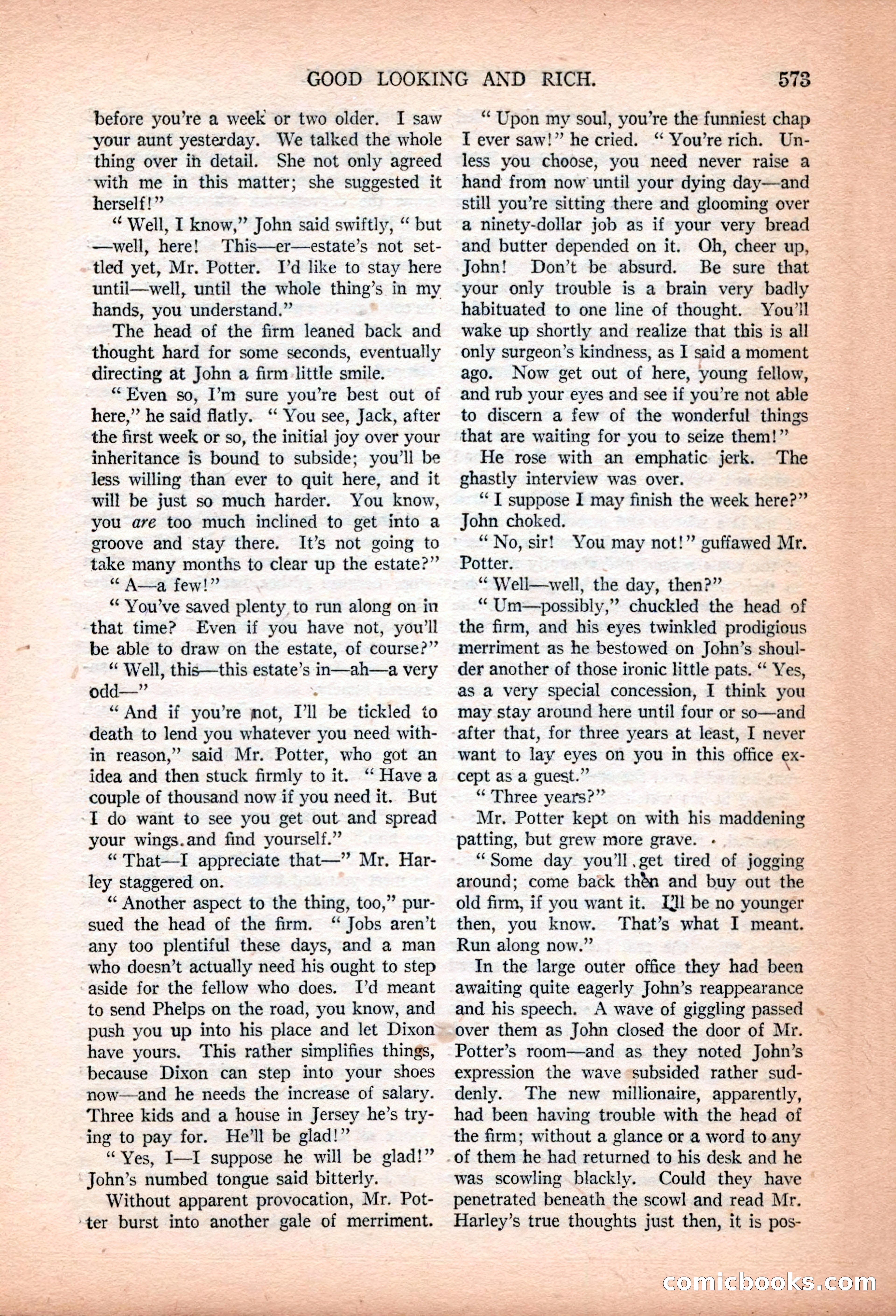 Argosy All-Story Weekly, January 13, 1923 — page 111 of 184