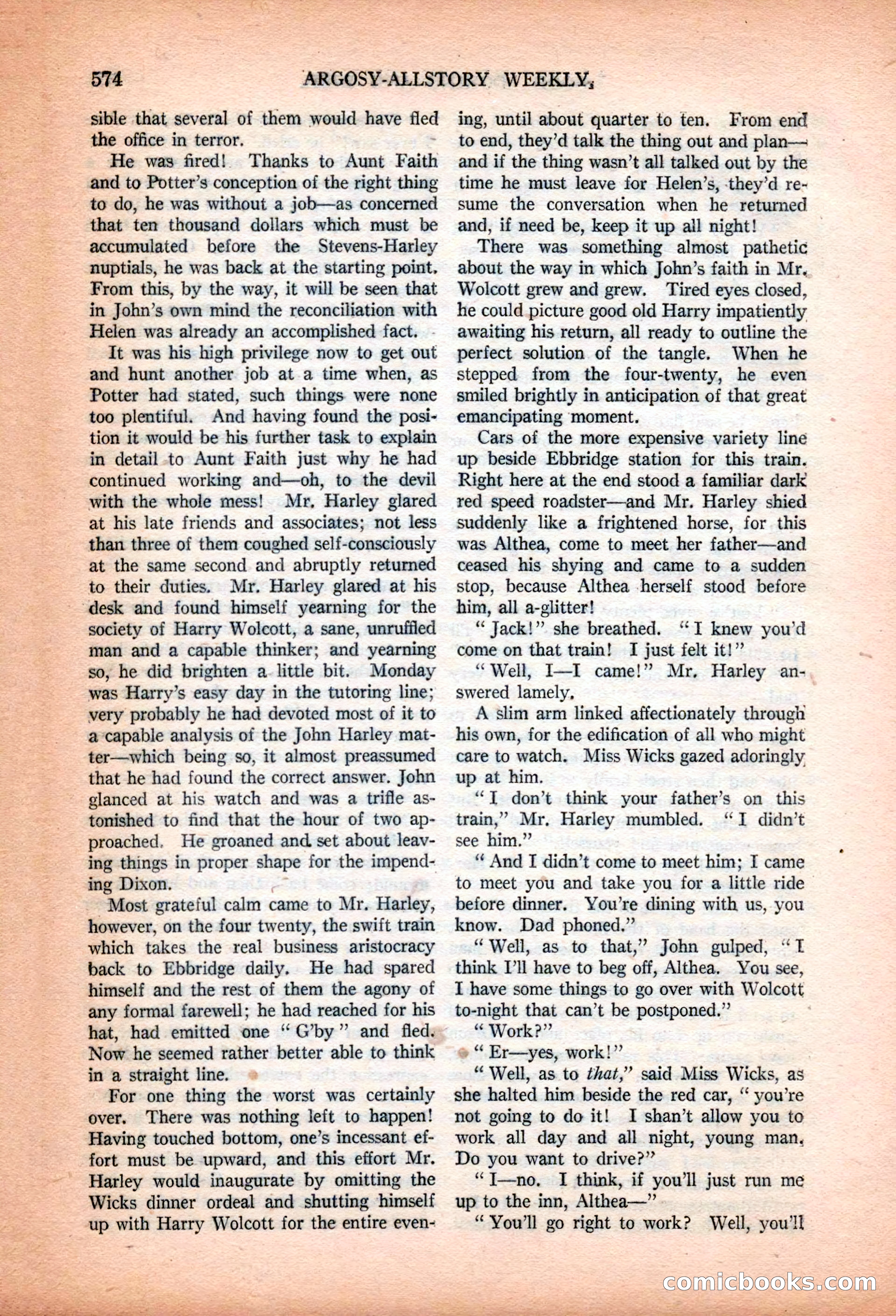 Argosy All-Story Weekly, January 13, 1923 — page 112 of 184