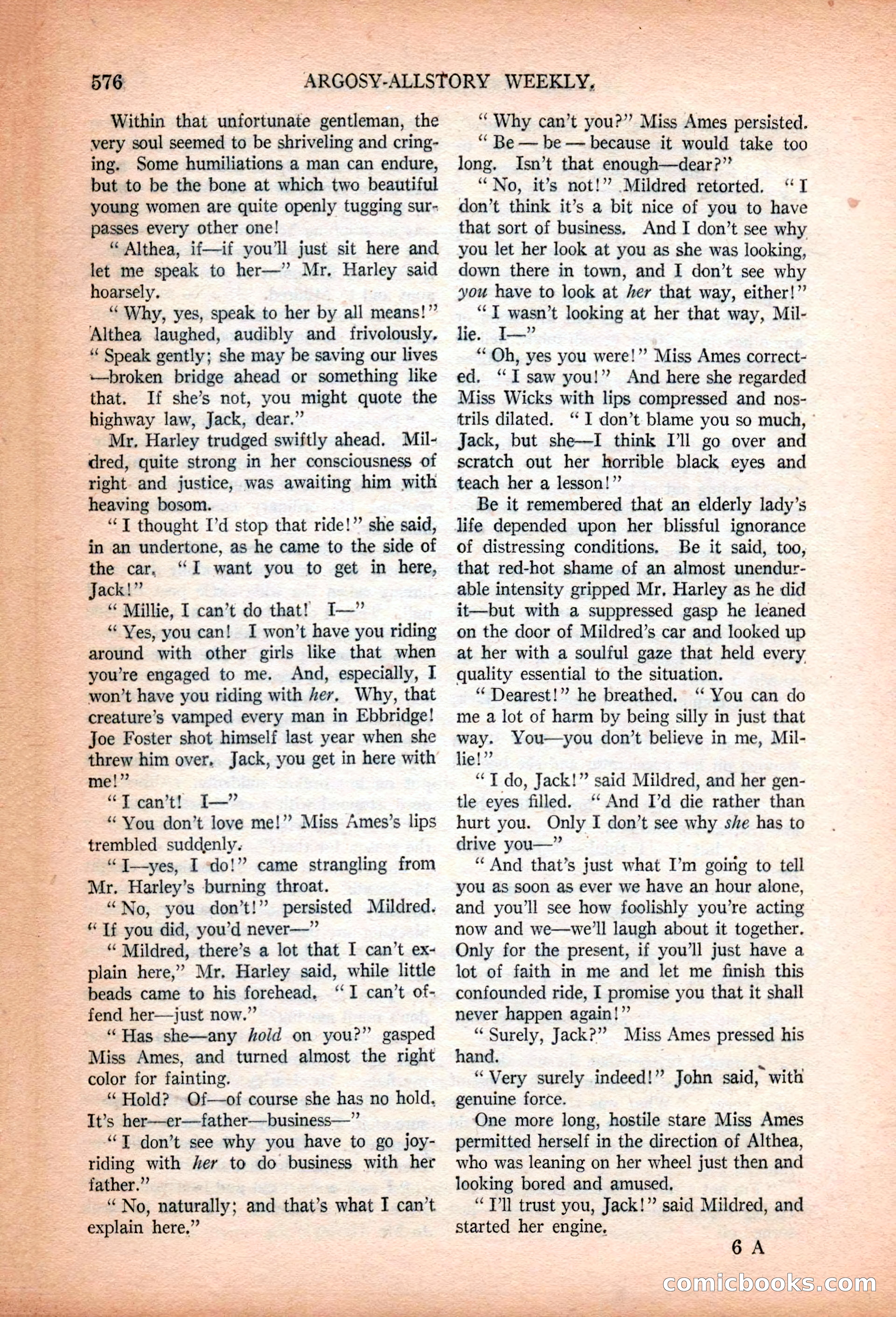 Argosy All-Story Weekly, January 13, 1923 — page 114 of 184