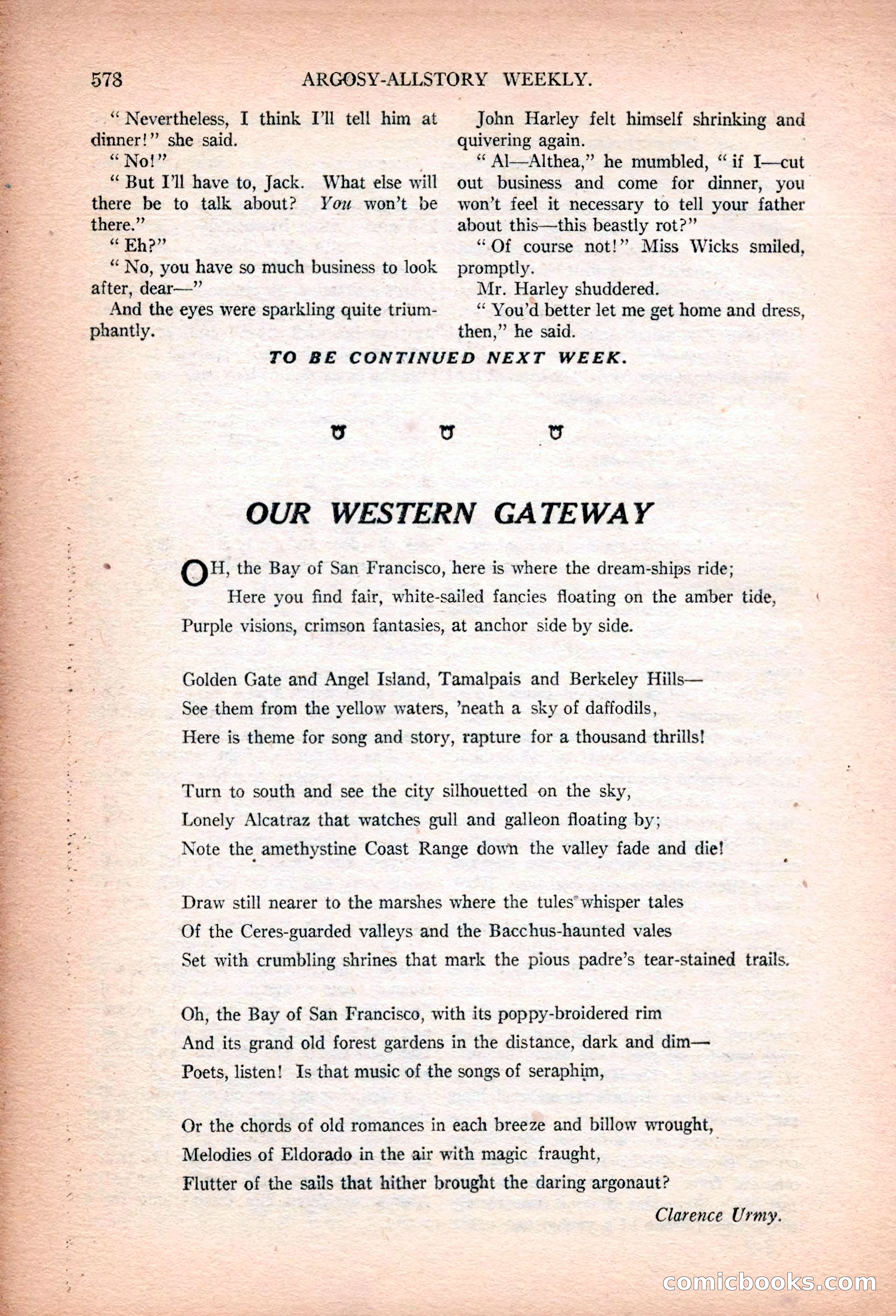 Argosy All-Story Weekly, January 13, 1923 — page 116 of 184