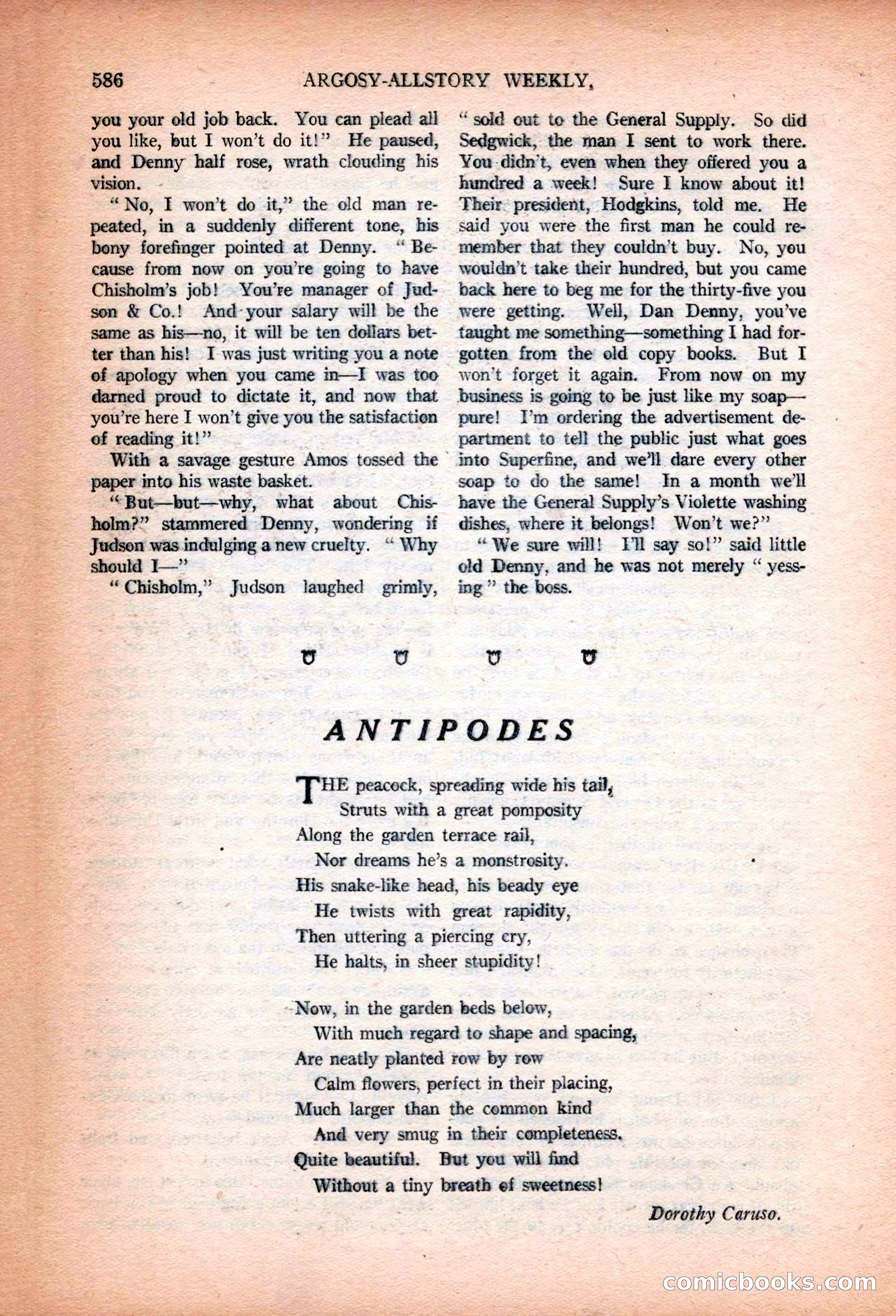 Argosy All-Story Weekly, January 13, 1923 — page 124 of 184
