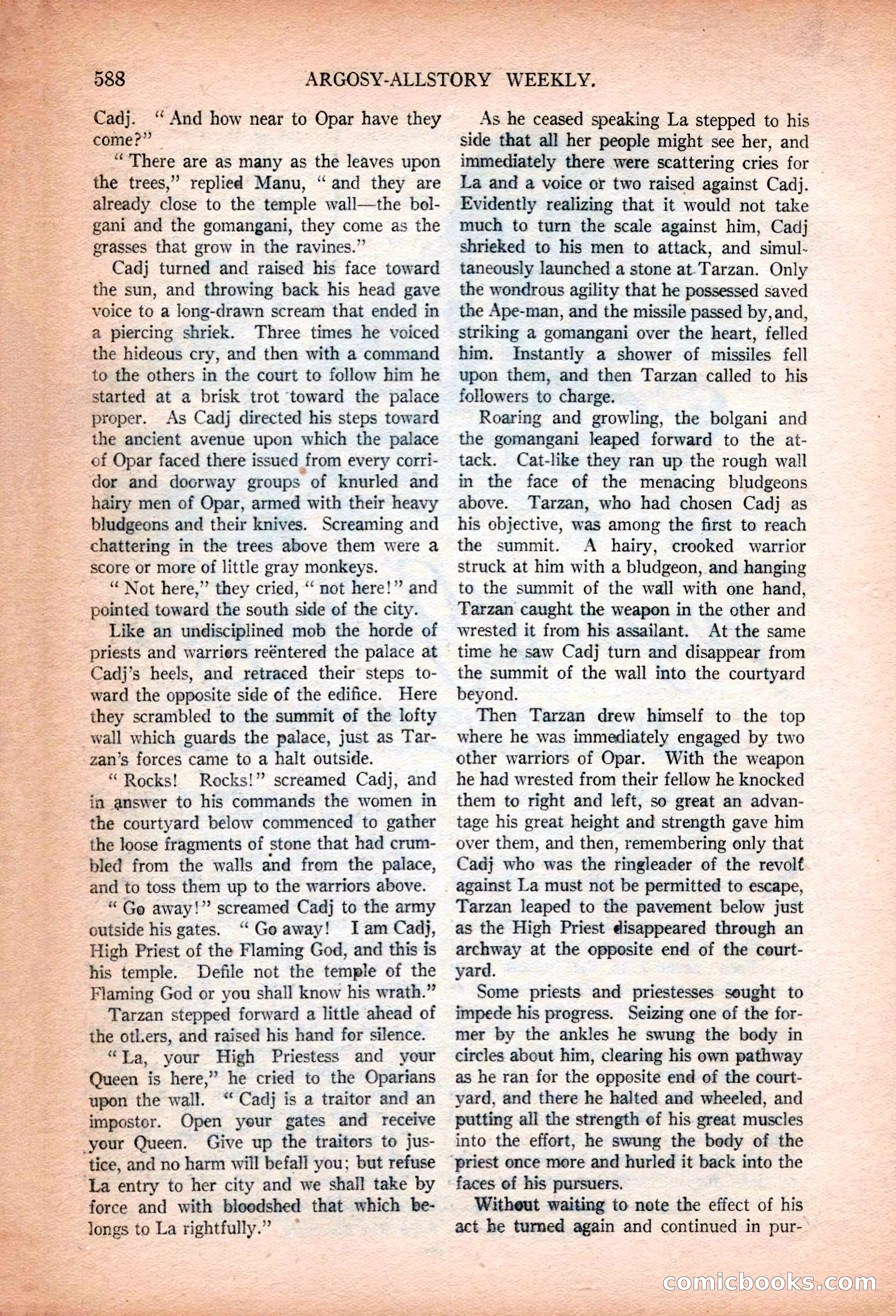 Argosy All-Story Weekly, January 13, 1923 — page 126 of 184