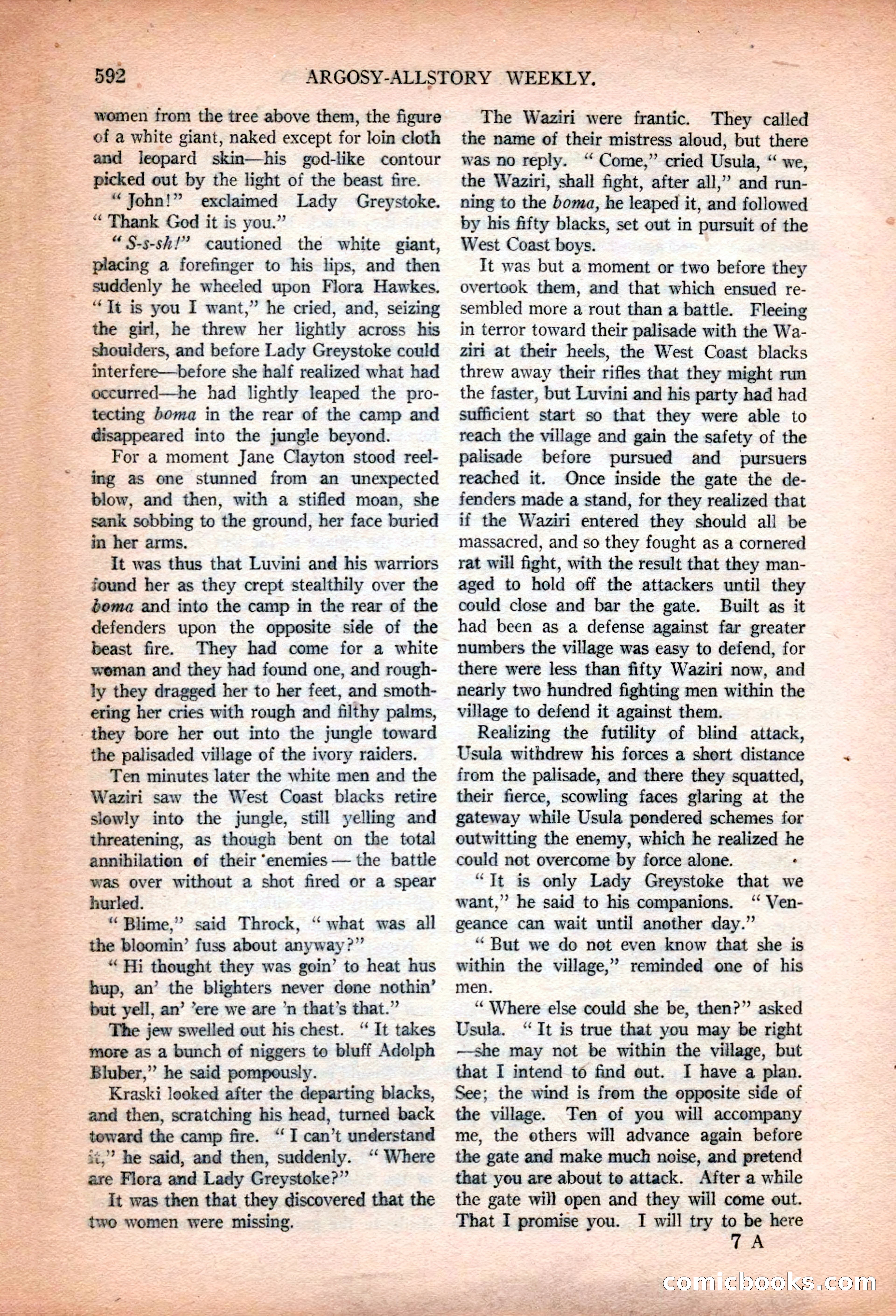 Argosy All-Story Weekly, January 13, 1923 — page 130 of 184