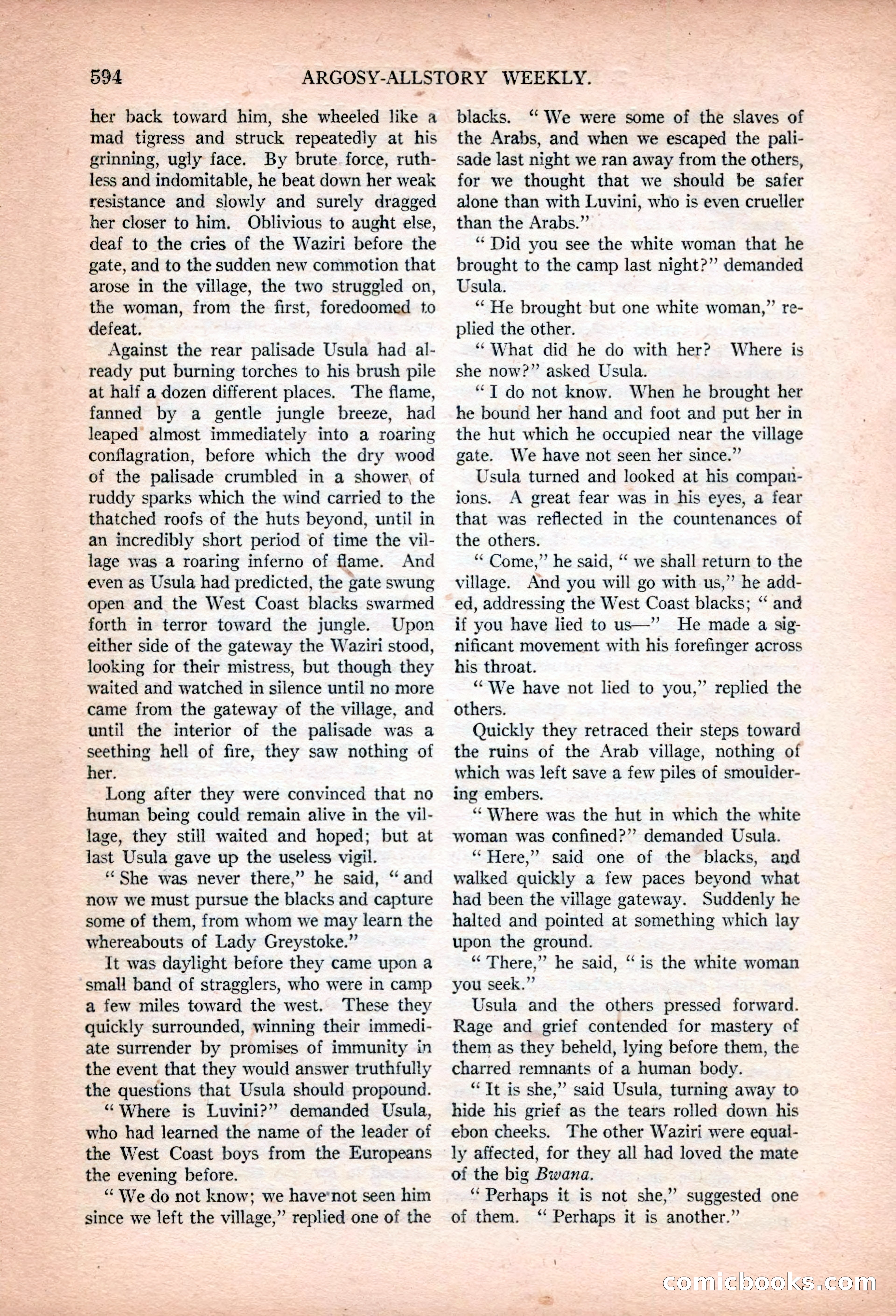 Argosy All-Story Weekly, January 13, 1923 — page 132 of 184