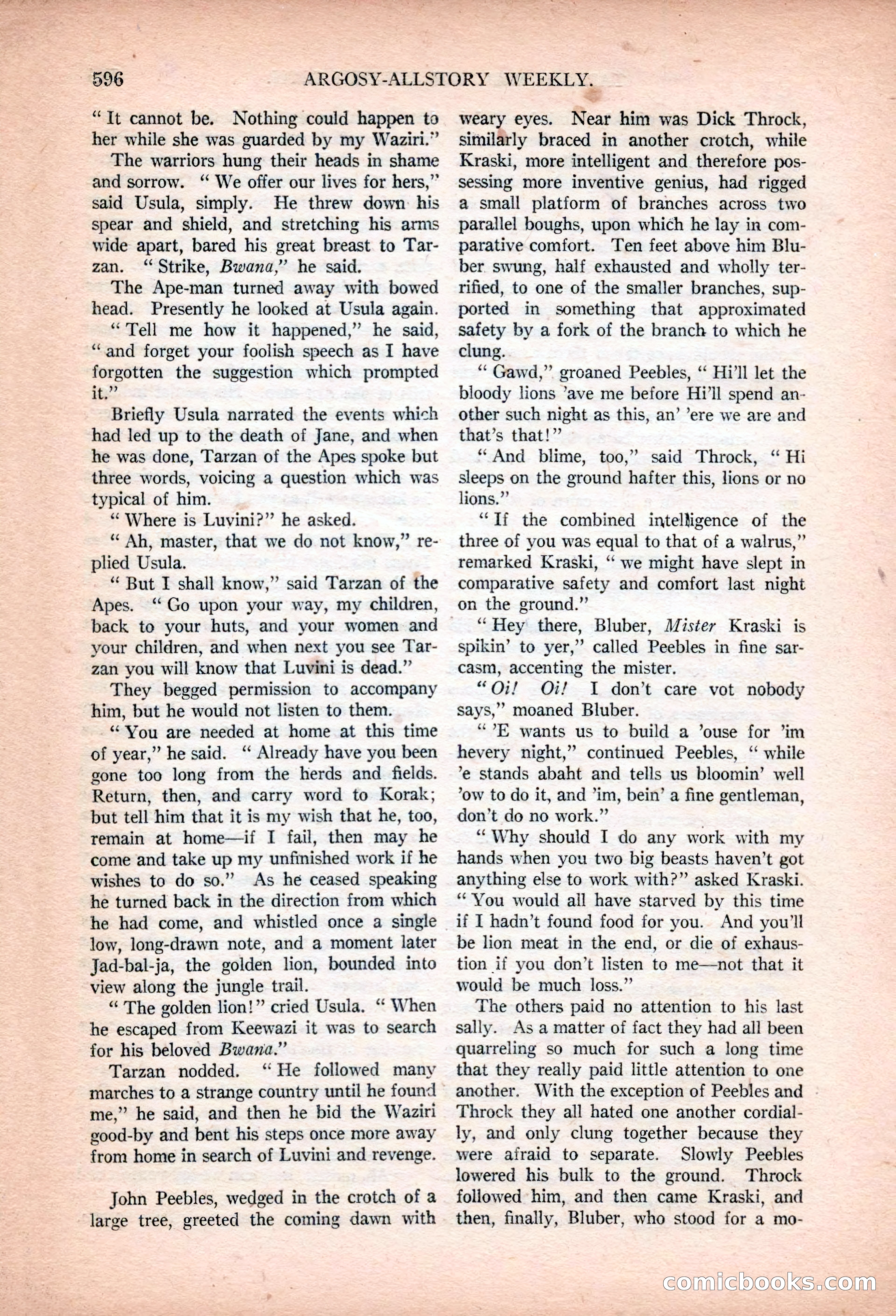 Argosy All-Story Weekly, January 13, 1923 — page 134 of 184