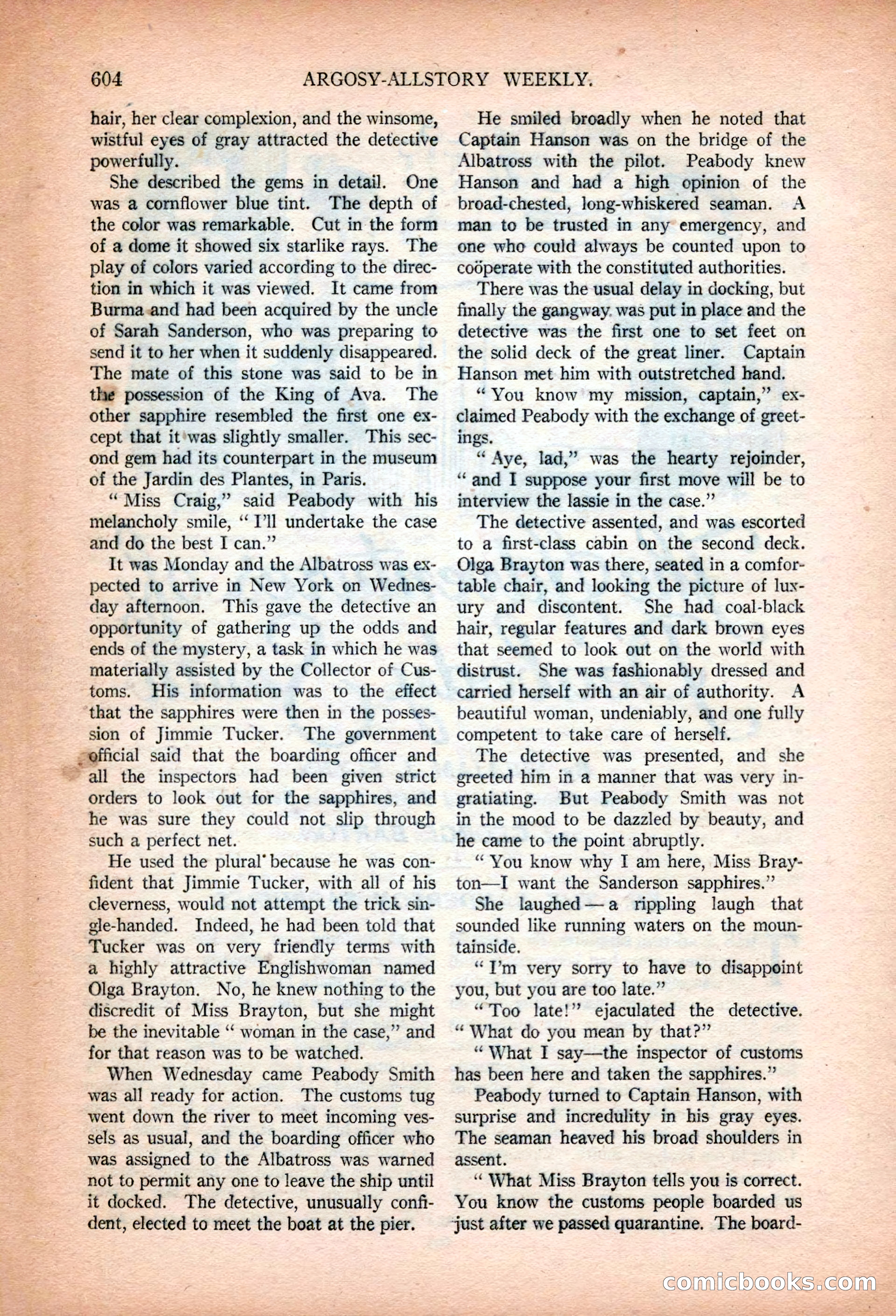 Argosy All-Story Weekly, January 13, 1923 — page 142 of 184