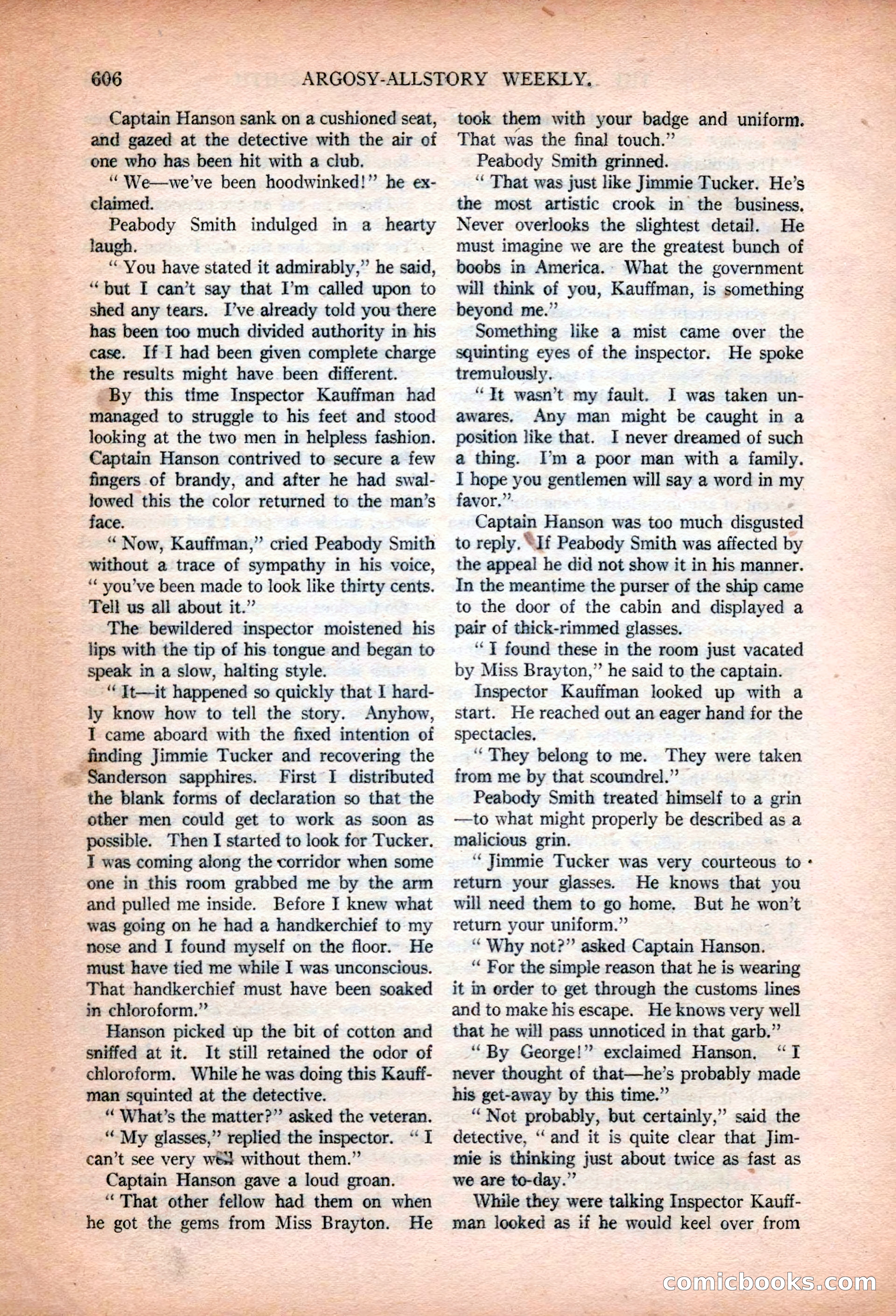 Argosy All-Story Weekly, January 13, 1923 — page 144 of 184
