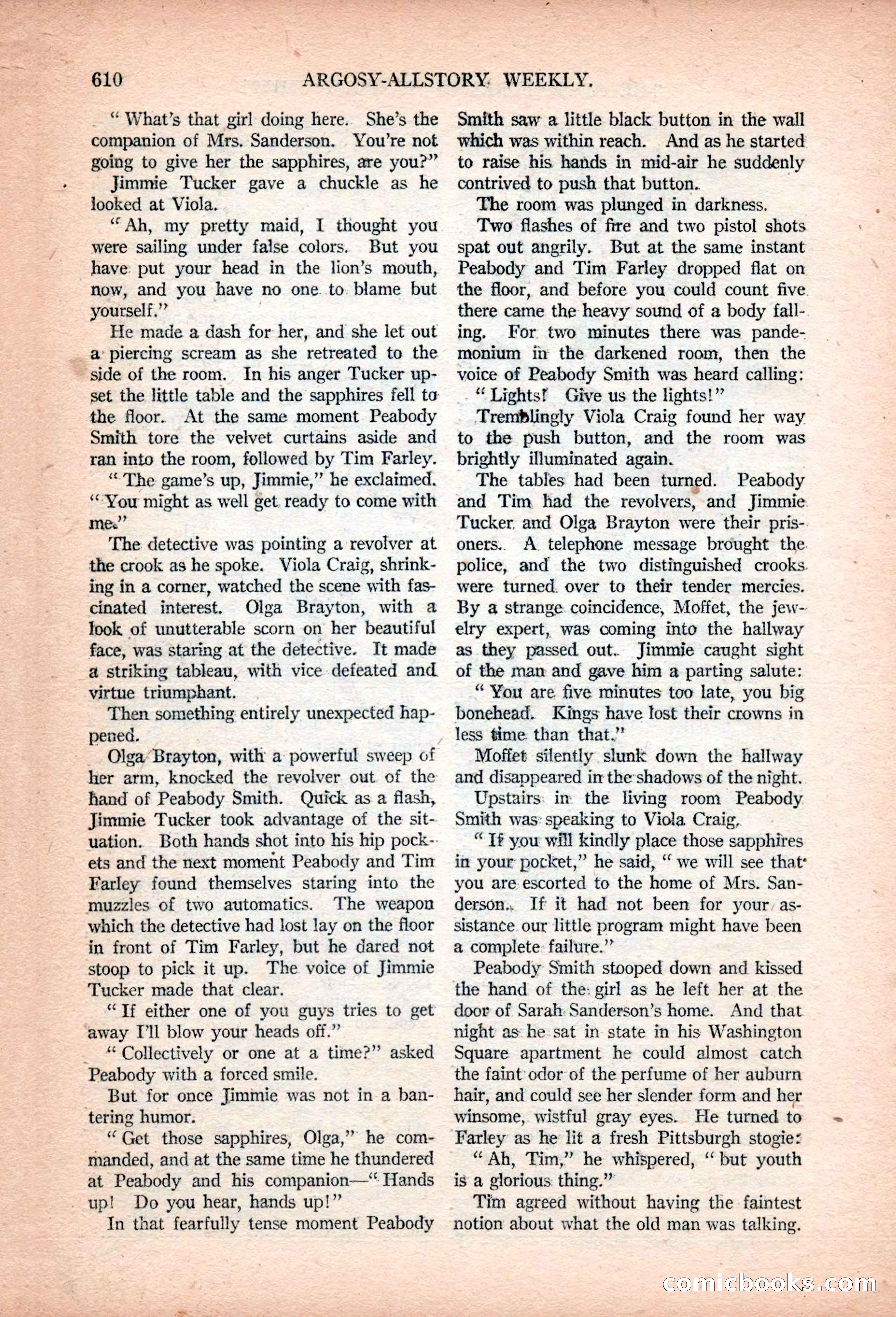 Argosy All-Story Weekly, January 13, 1923 — page 148 of 184