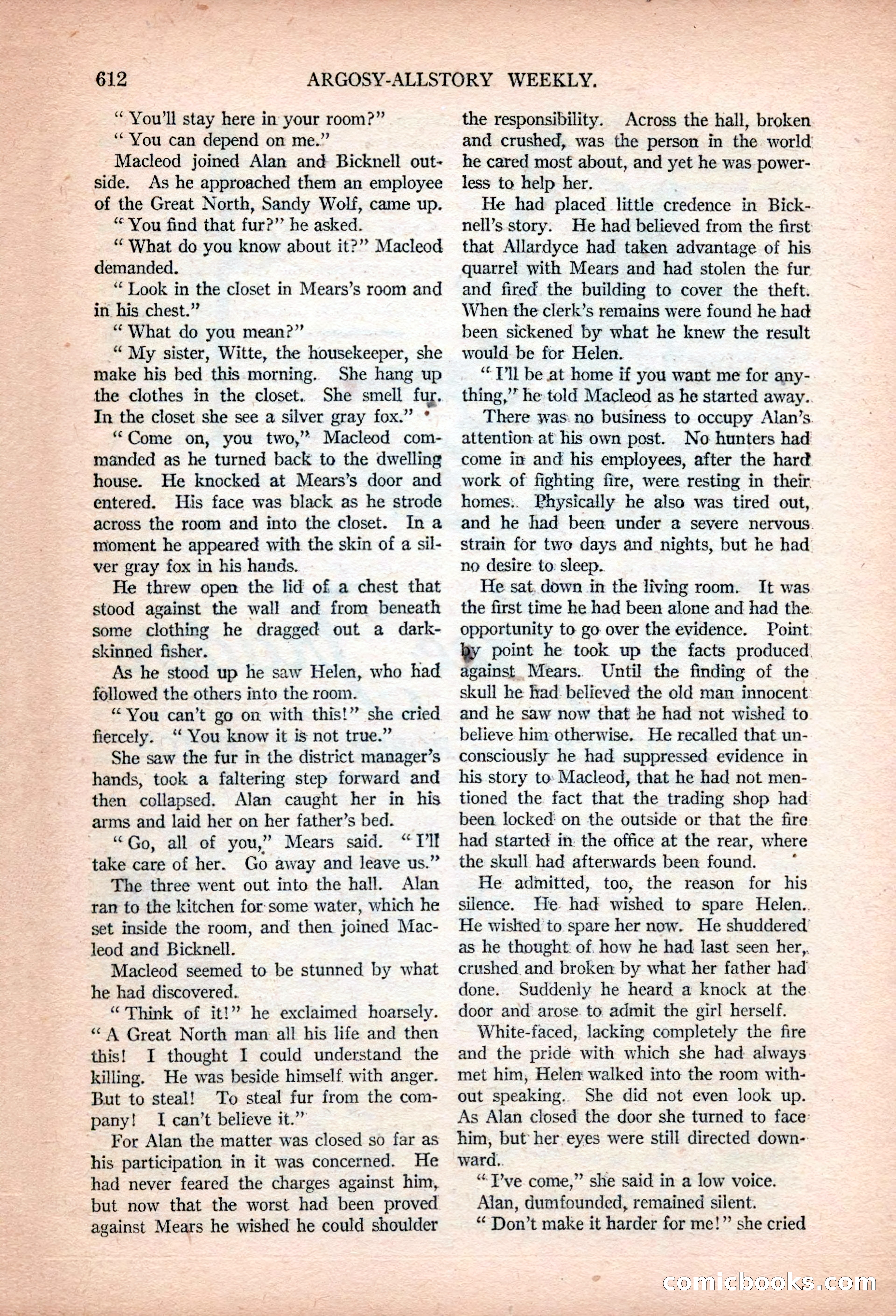 Argosy All-Story Weekly, January 13, 1923 — page 150 of 184