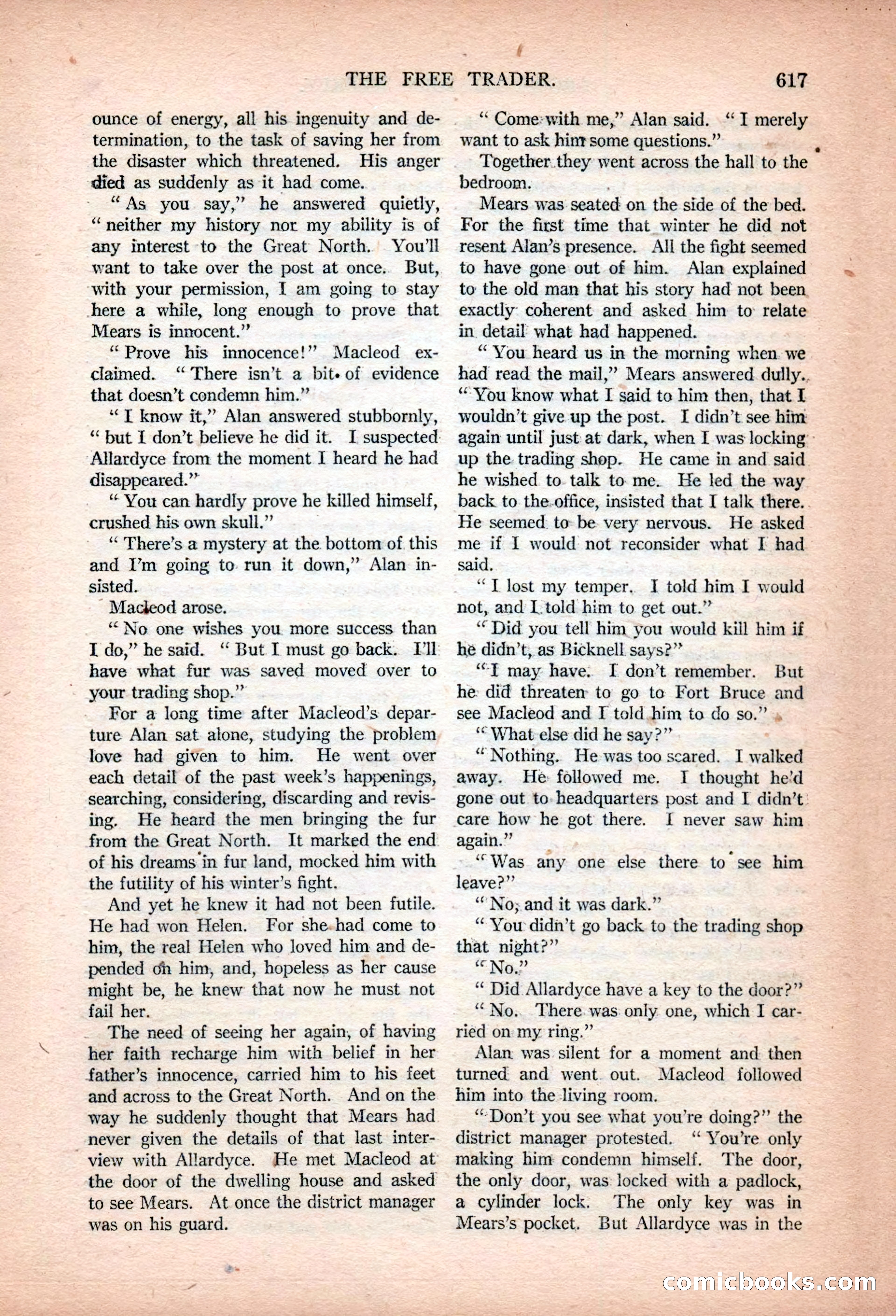 Argosy All-Story Weekly, January 13, 1923 — page 155 of 184