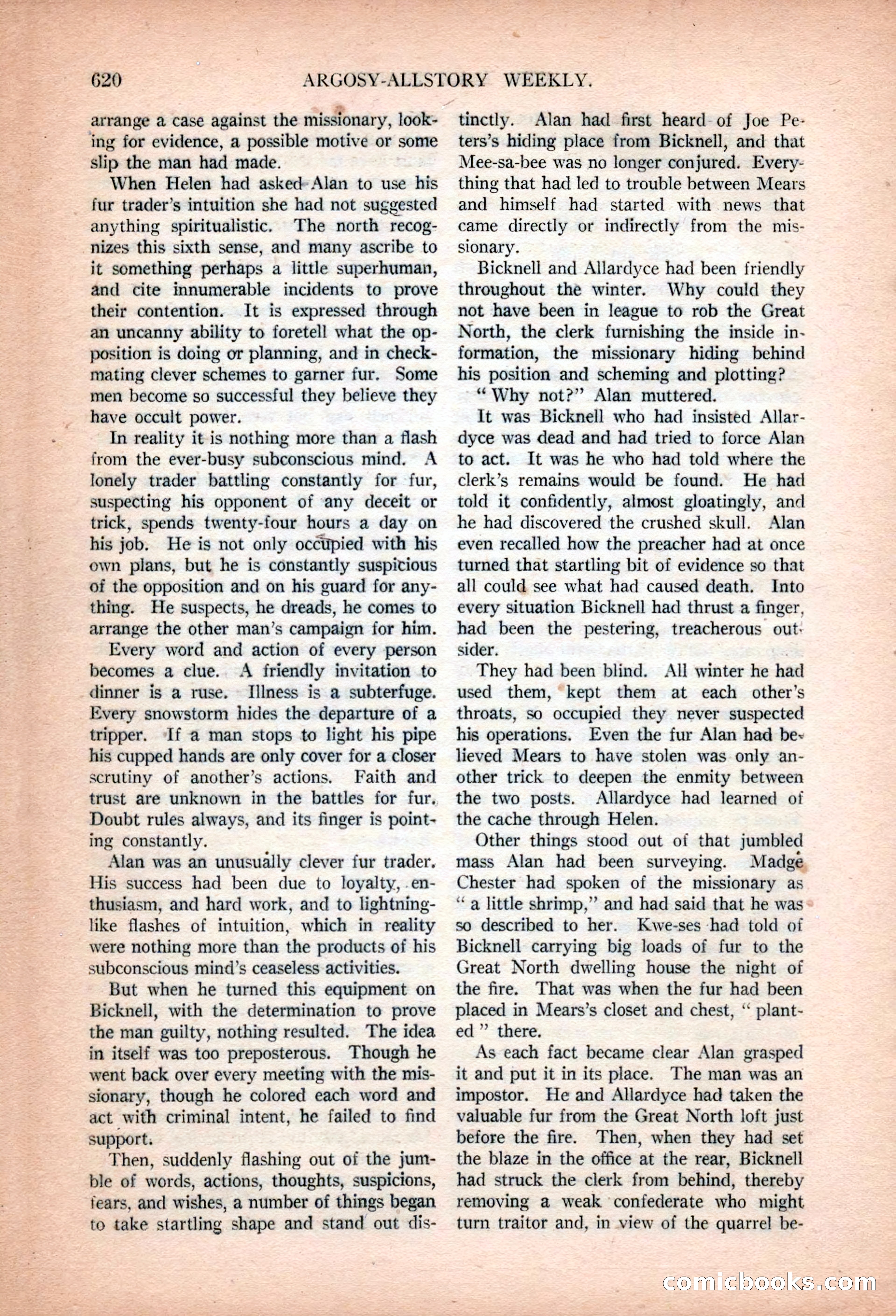 Argosy All-Story Weekly, January 13, 1923 — page 158 of 184