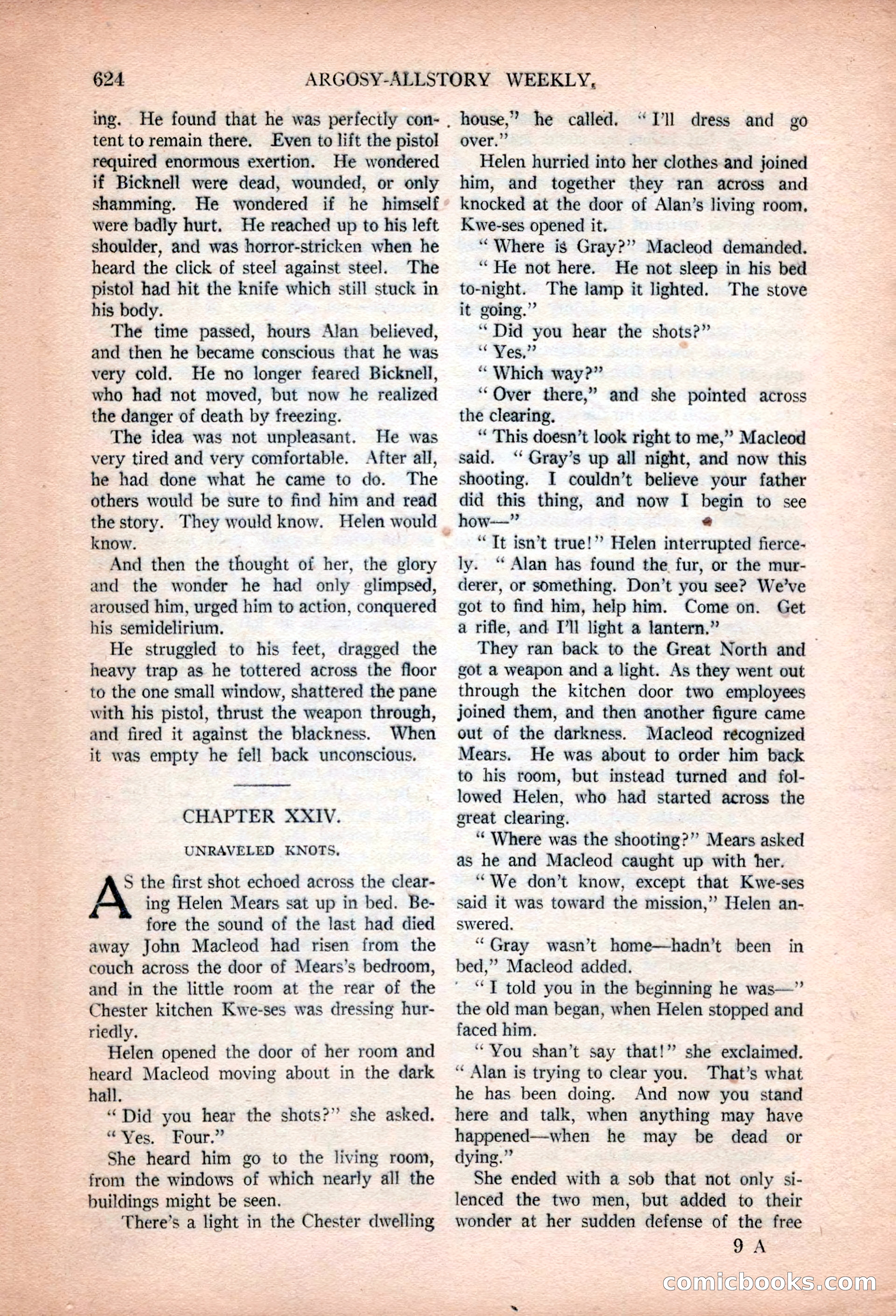 Argosy All-Story Weekly, January 13, 1923 — page 162 of 184