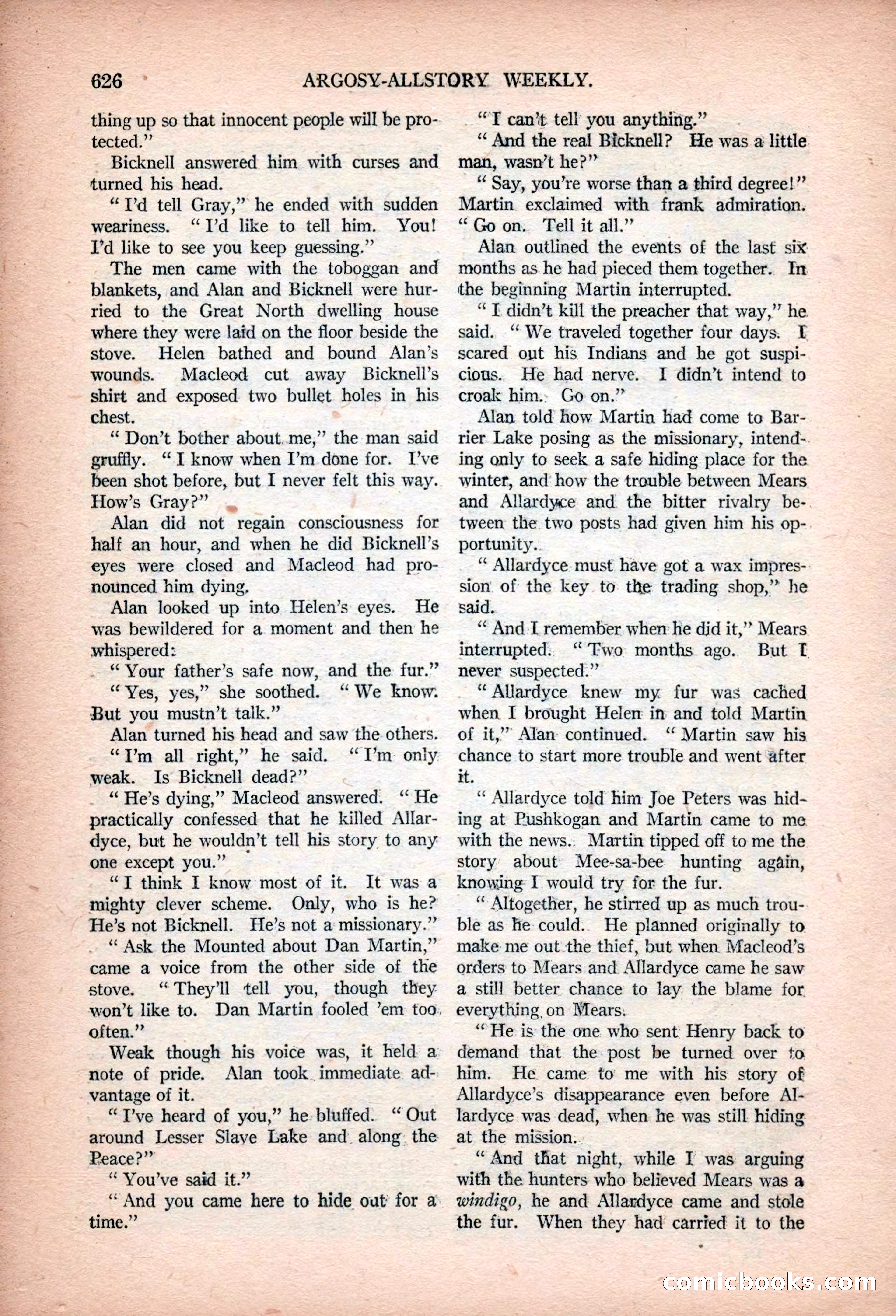 Argosy All-Story Weekly, January 13, 1923 — page 164 of 184