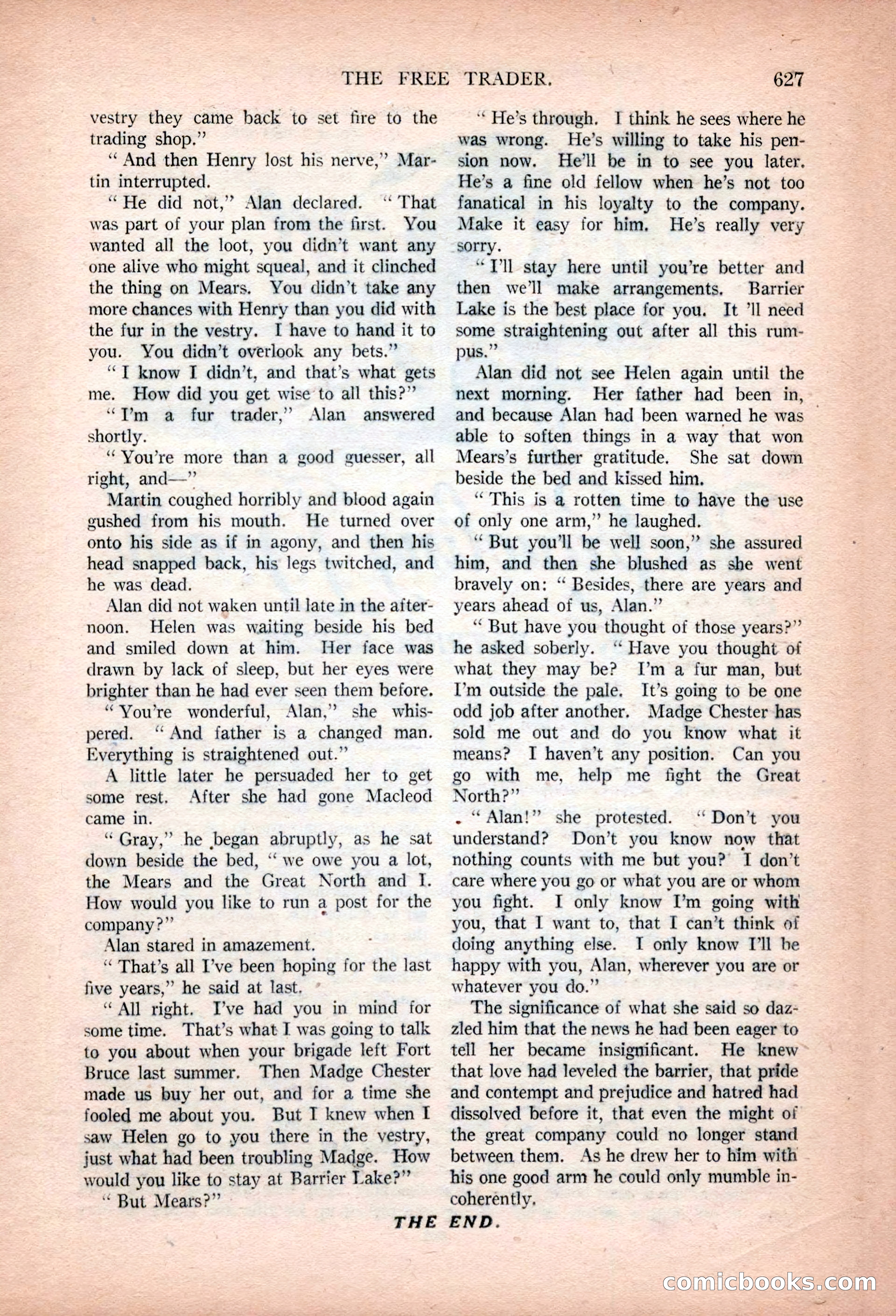 Argosy All-Story Weekly, January 13, 1923 — page 165 of 184