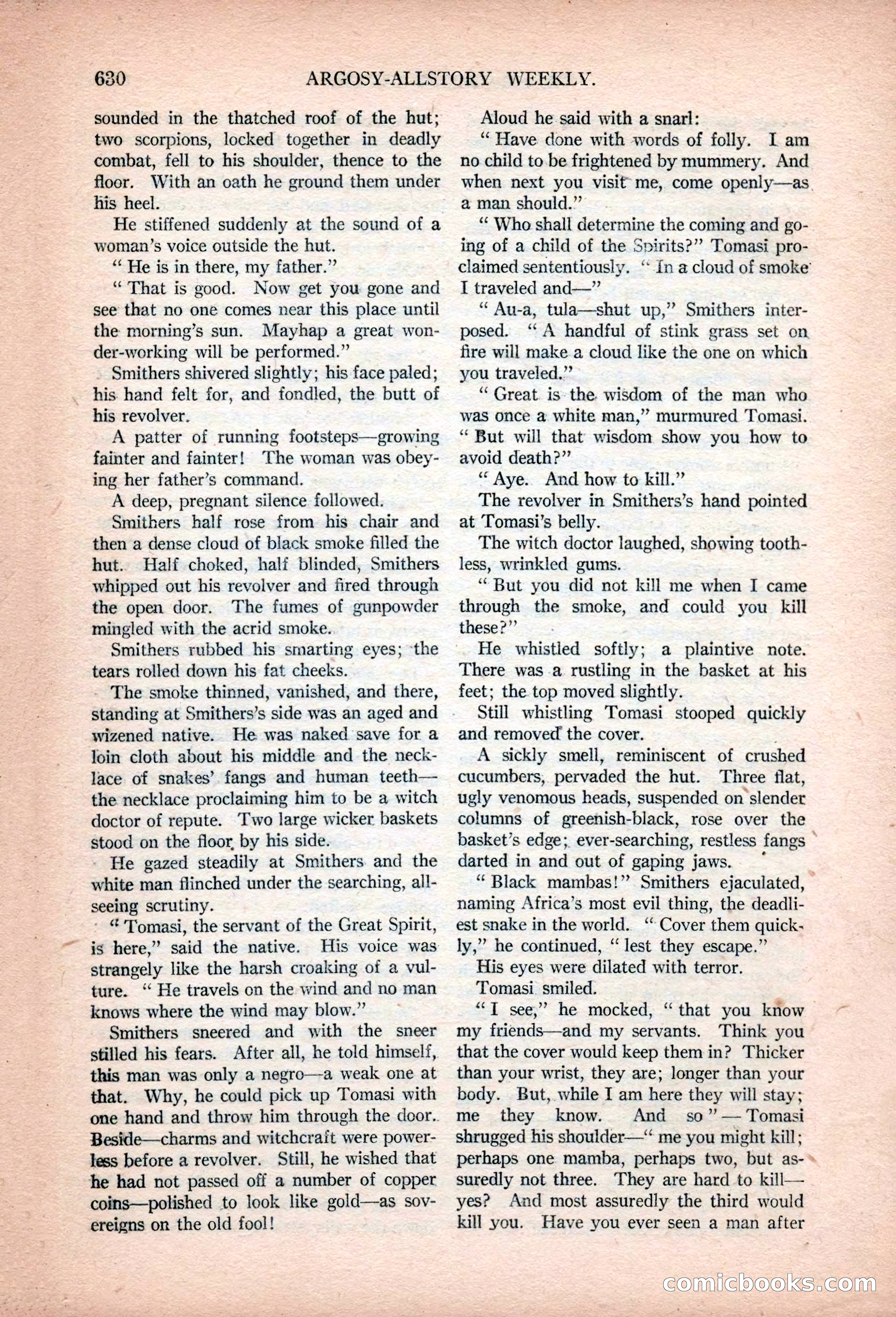 Argosy All-Story Weekly, January 13, 1923 — page 168 of 184