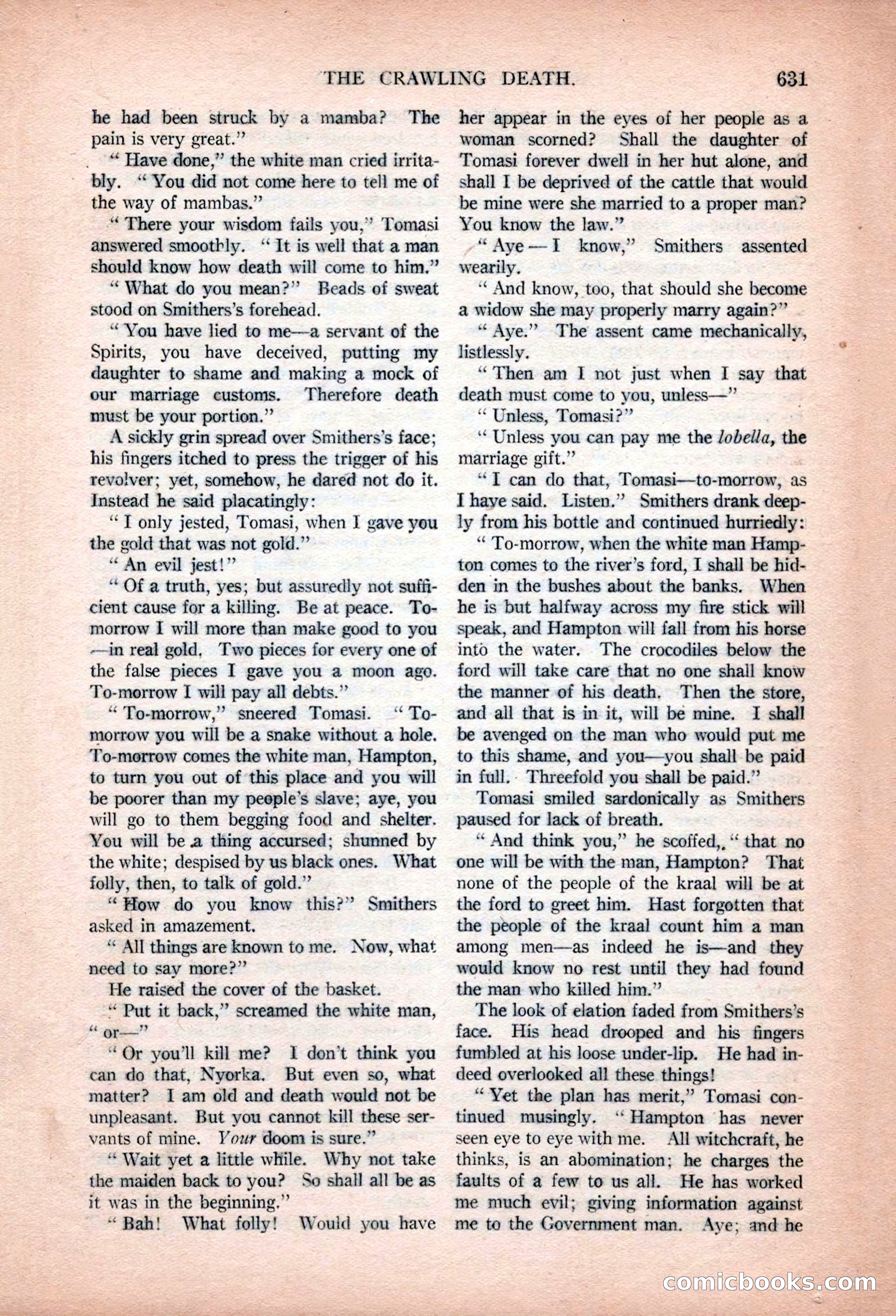 Argosy All-Story Weekly, January 13, 1923 — page 169 of 184