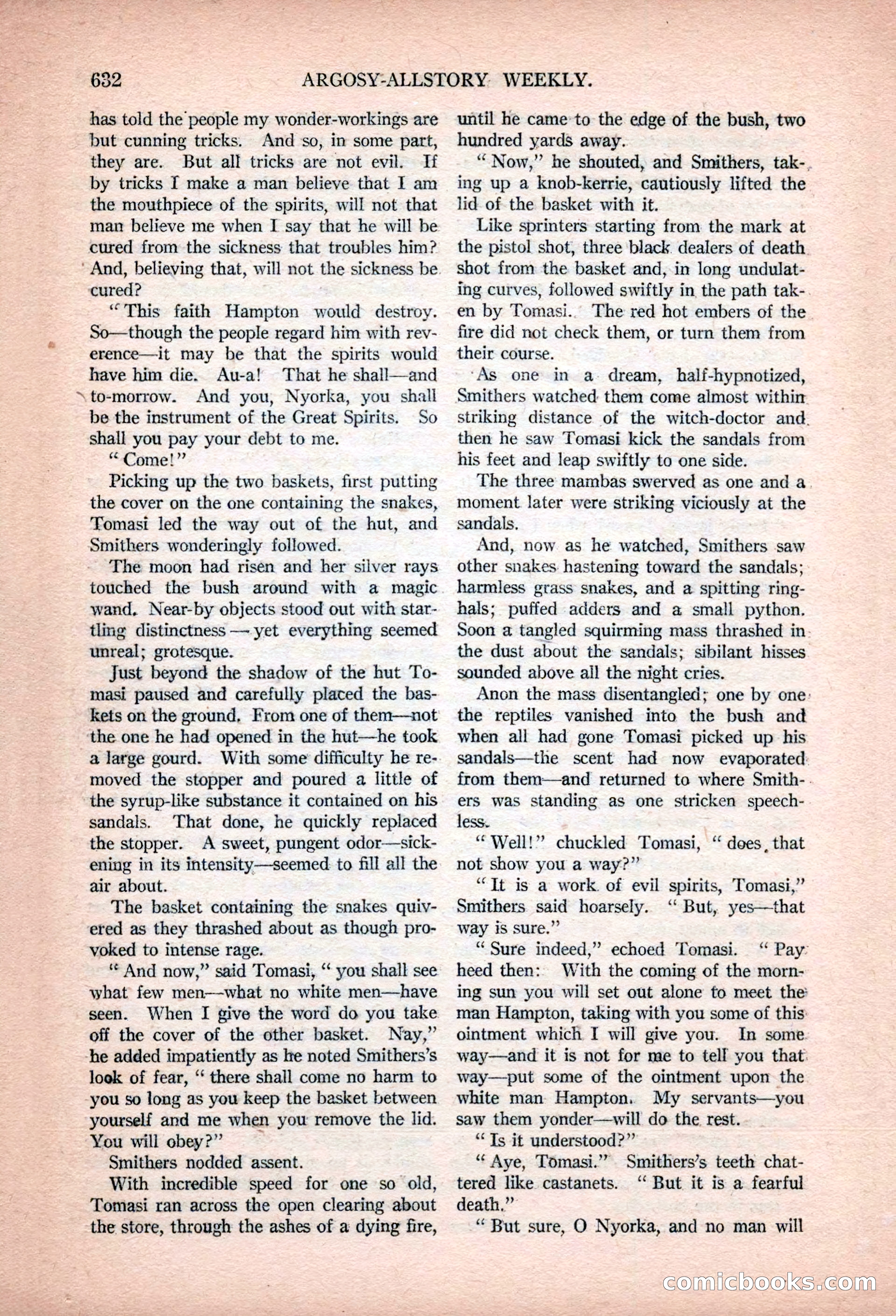 Argosy All-Story Weekly, January 13, 1923 — page 170 of 184