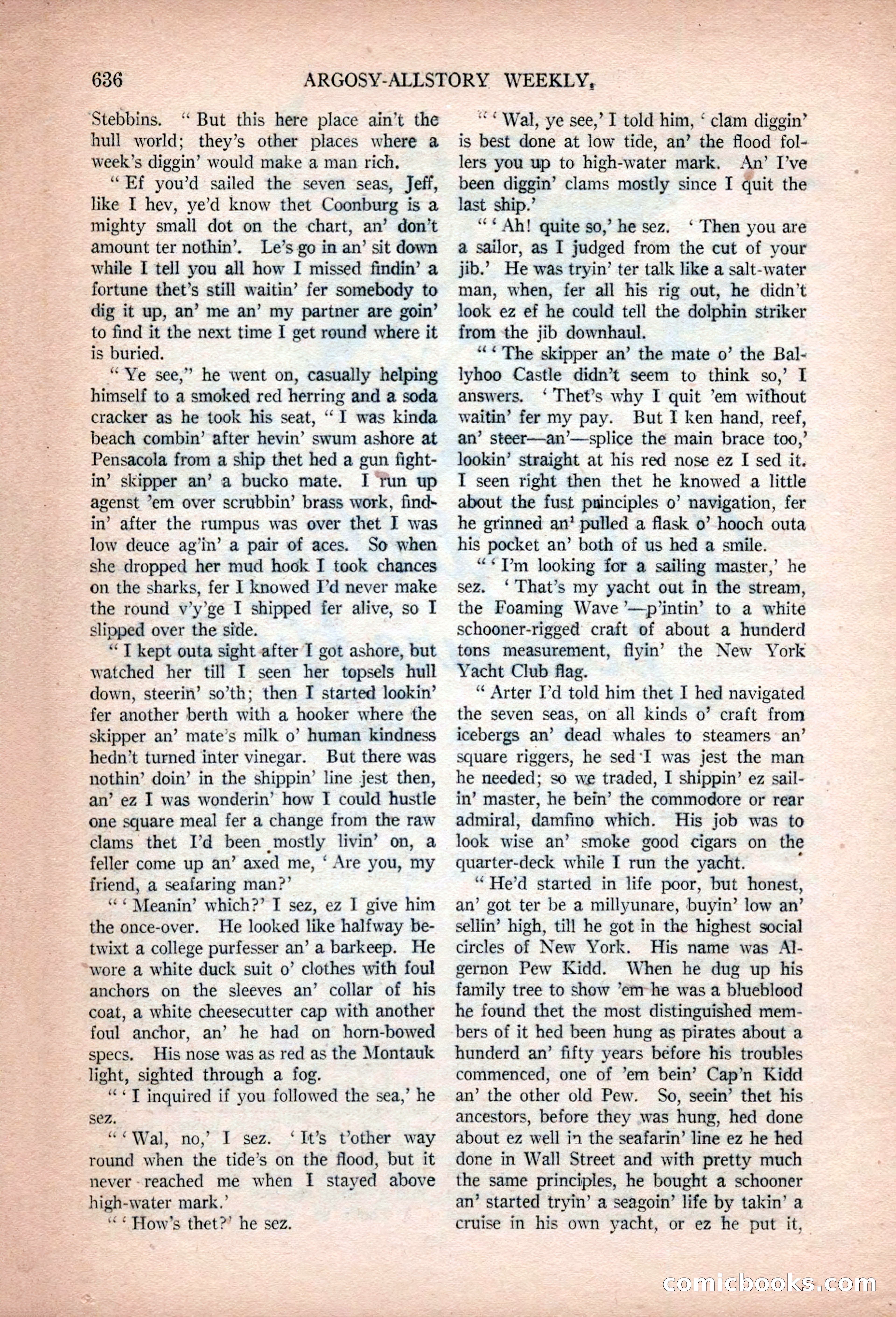 Argosy All-Story Weekly, January 13, 1923 — page 174 of 184
