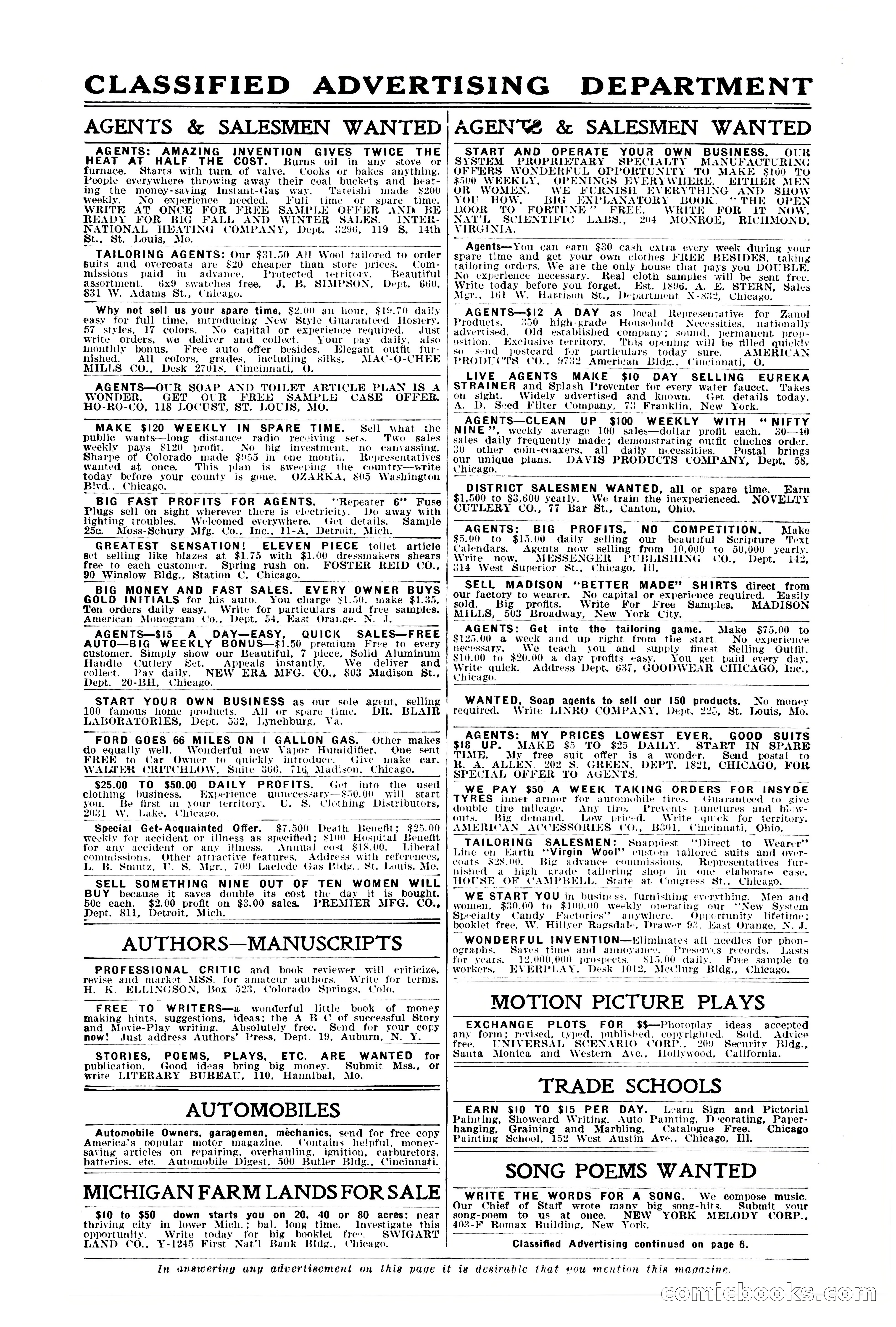 Argosy All-Story Weekly, October 6, 1923 — page 6 of 196