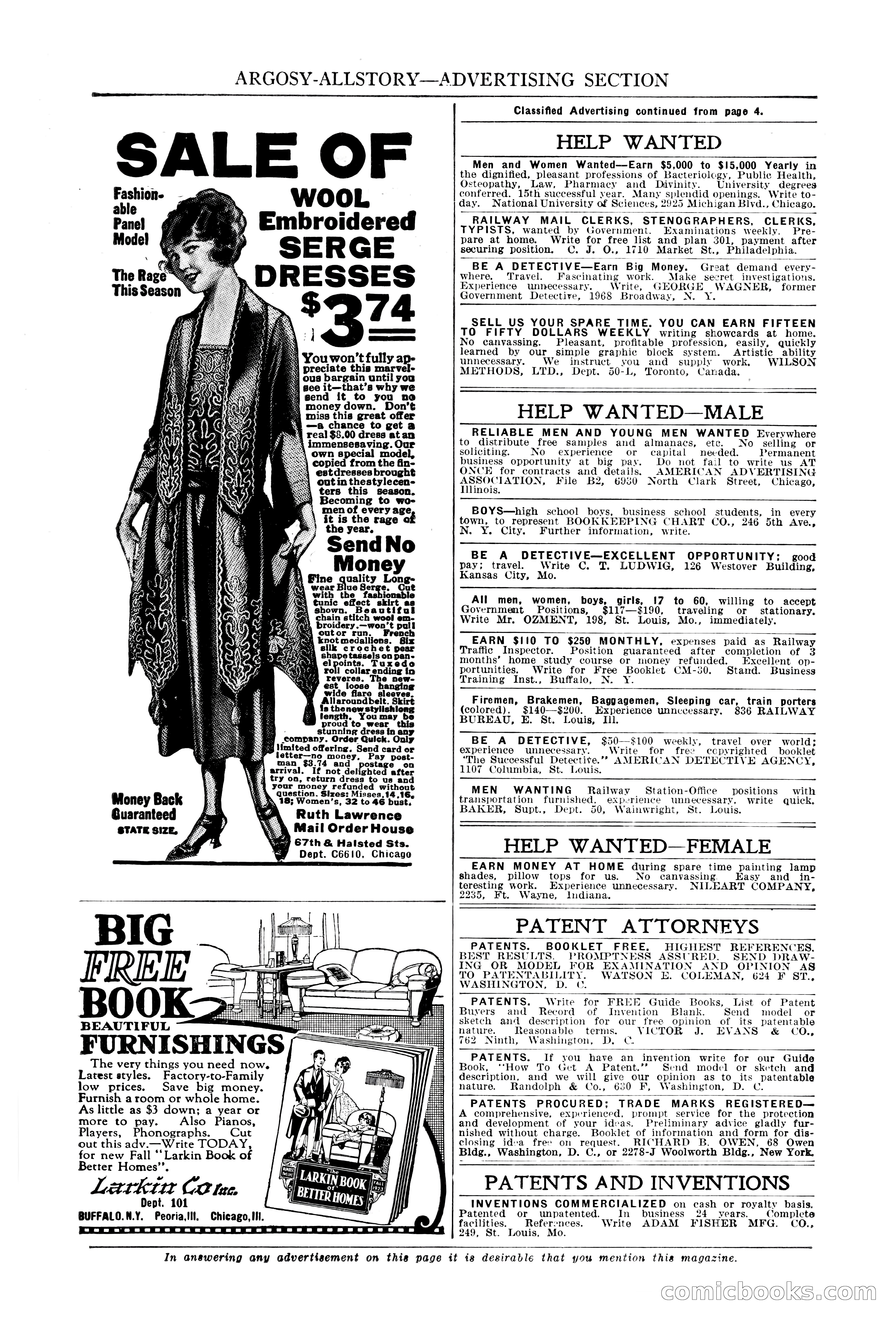 Argosy All-Story Weekly, October 6, 1923 — page 8 of 196