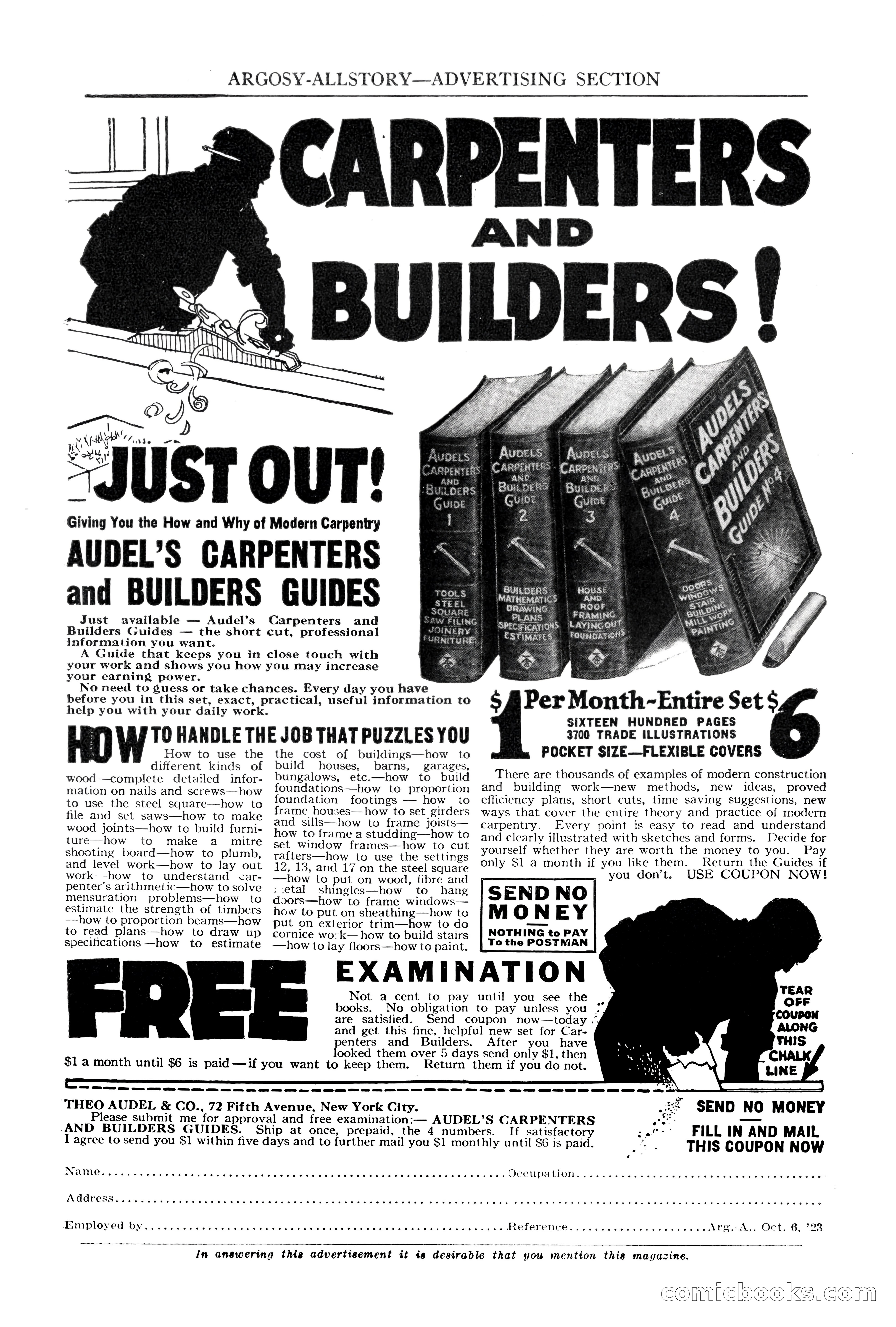 Argosy All-Story Weekly, October 6, 1923 — page 15 of 196