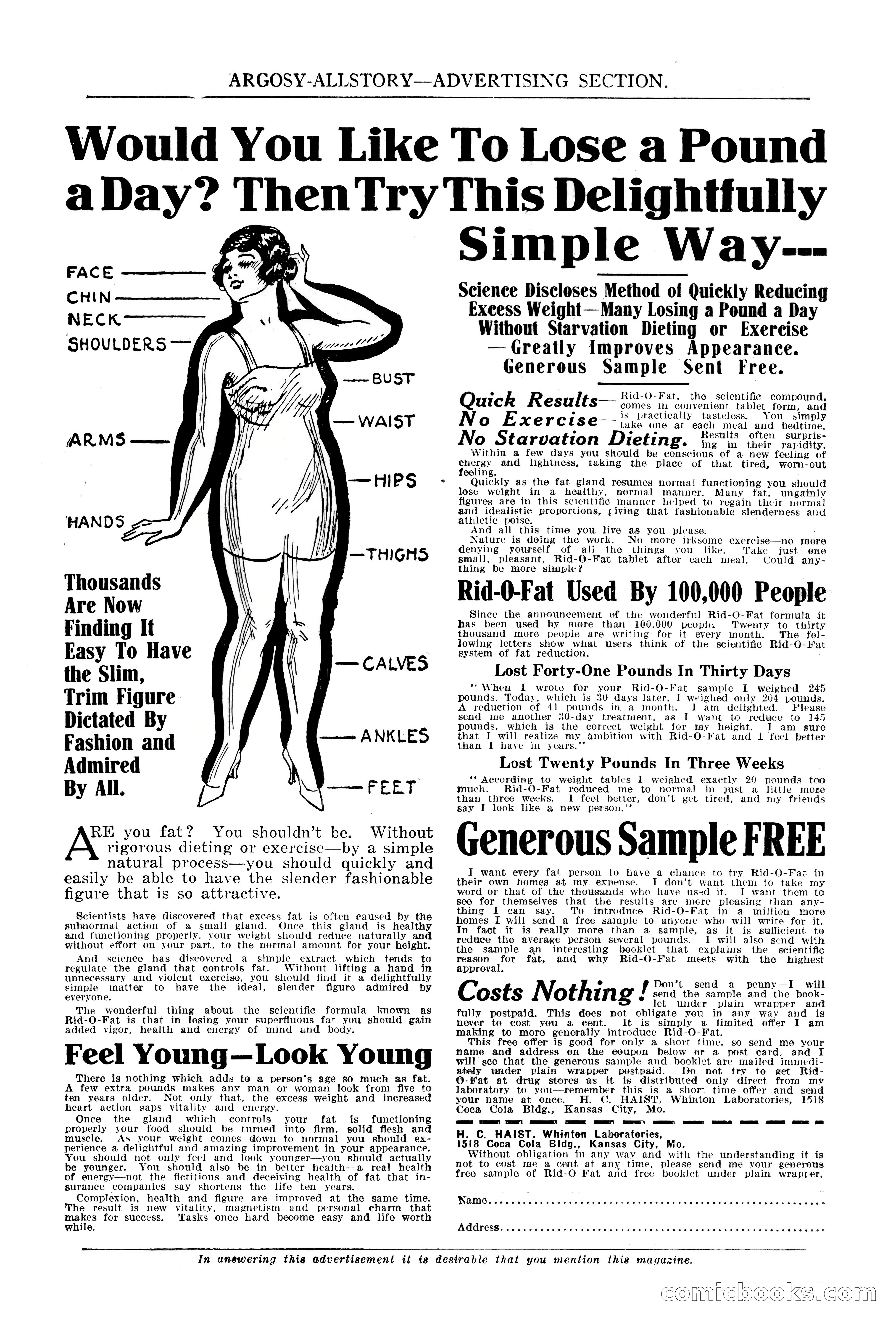 Argosy All-Story Weekly, October 6, 1923 — page 16 of 196