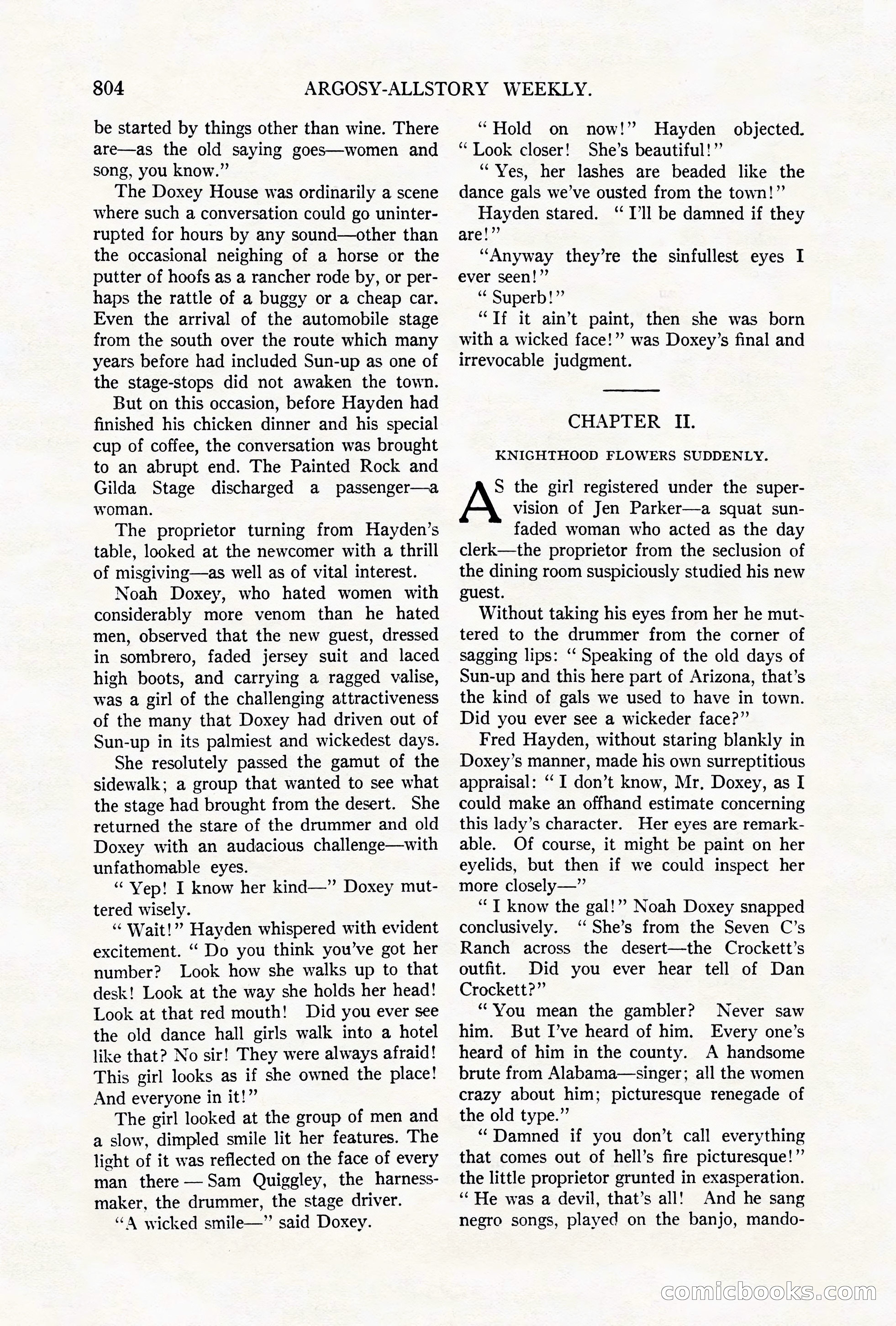 Argosy All-Story Weekly, October 6, 1923 — page 22 of 196