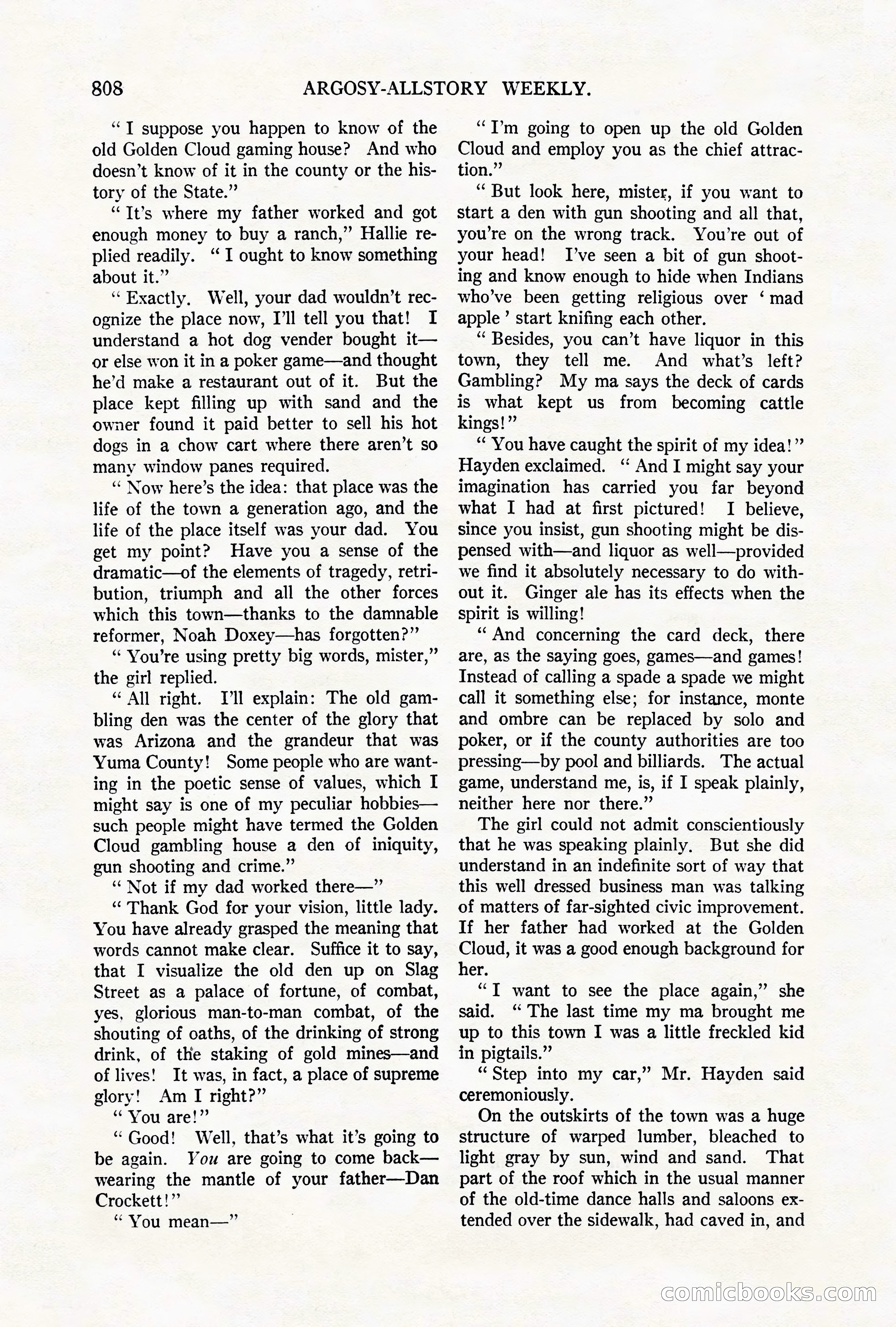 Argosy All-Story Weekly, October 6, 1923 — page 26 of 196