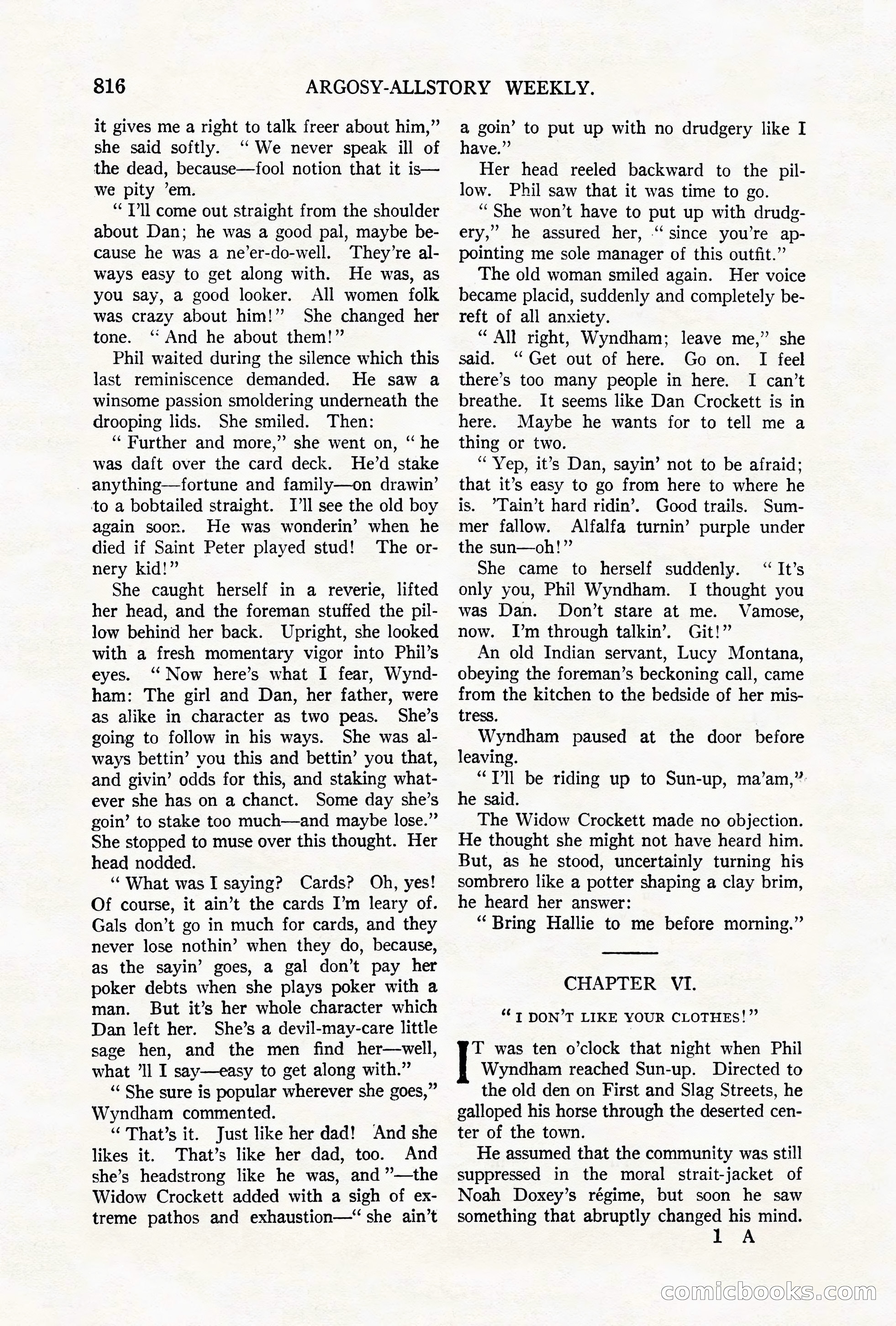 Argosy All-Story Weekly, October 6, 1923 — page 34 of 196