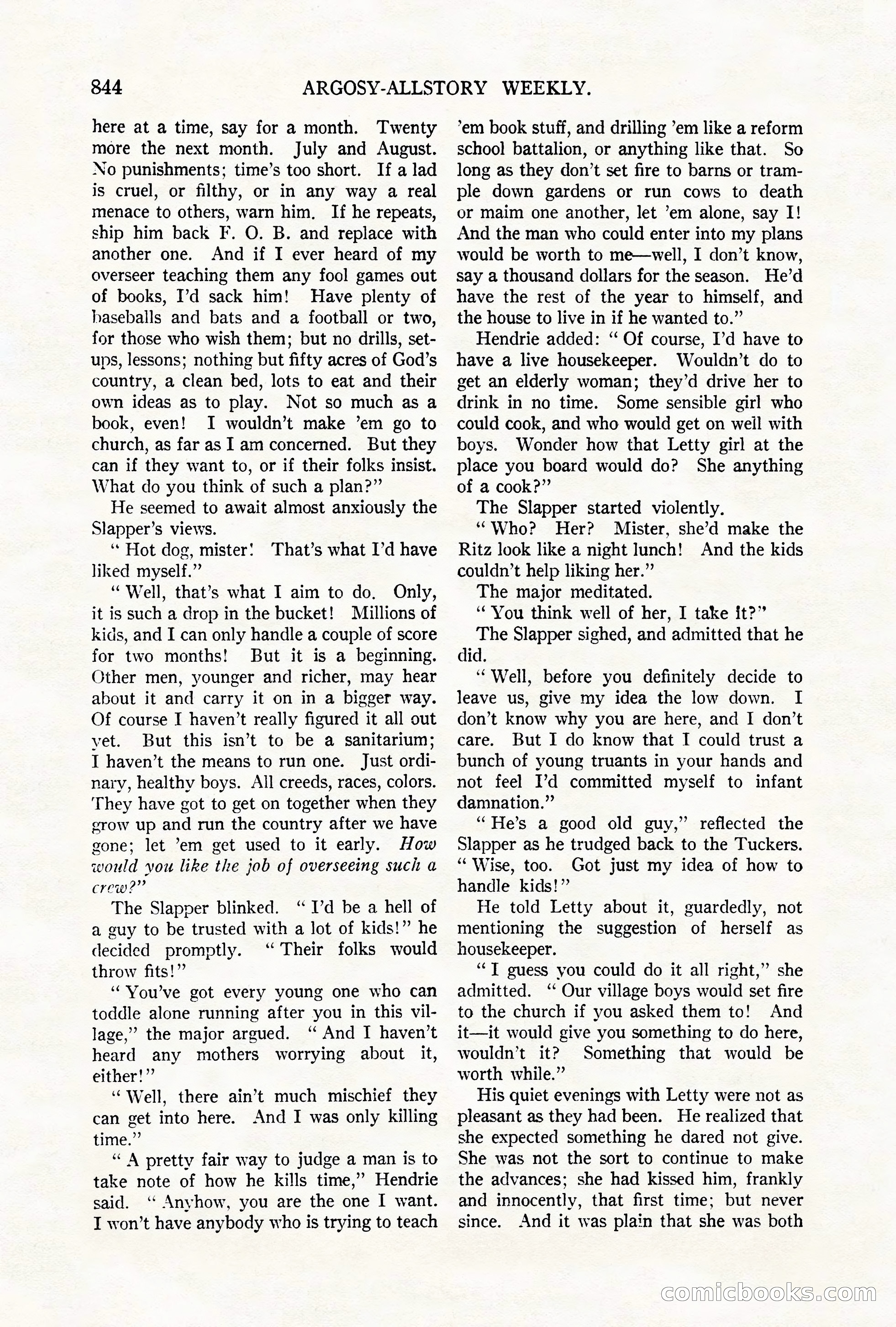 Argosy All-Story Weekly, October 6, 1923 — page 62 of 196