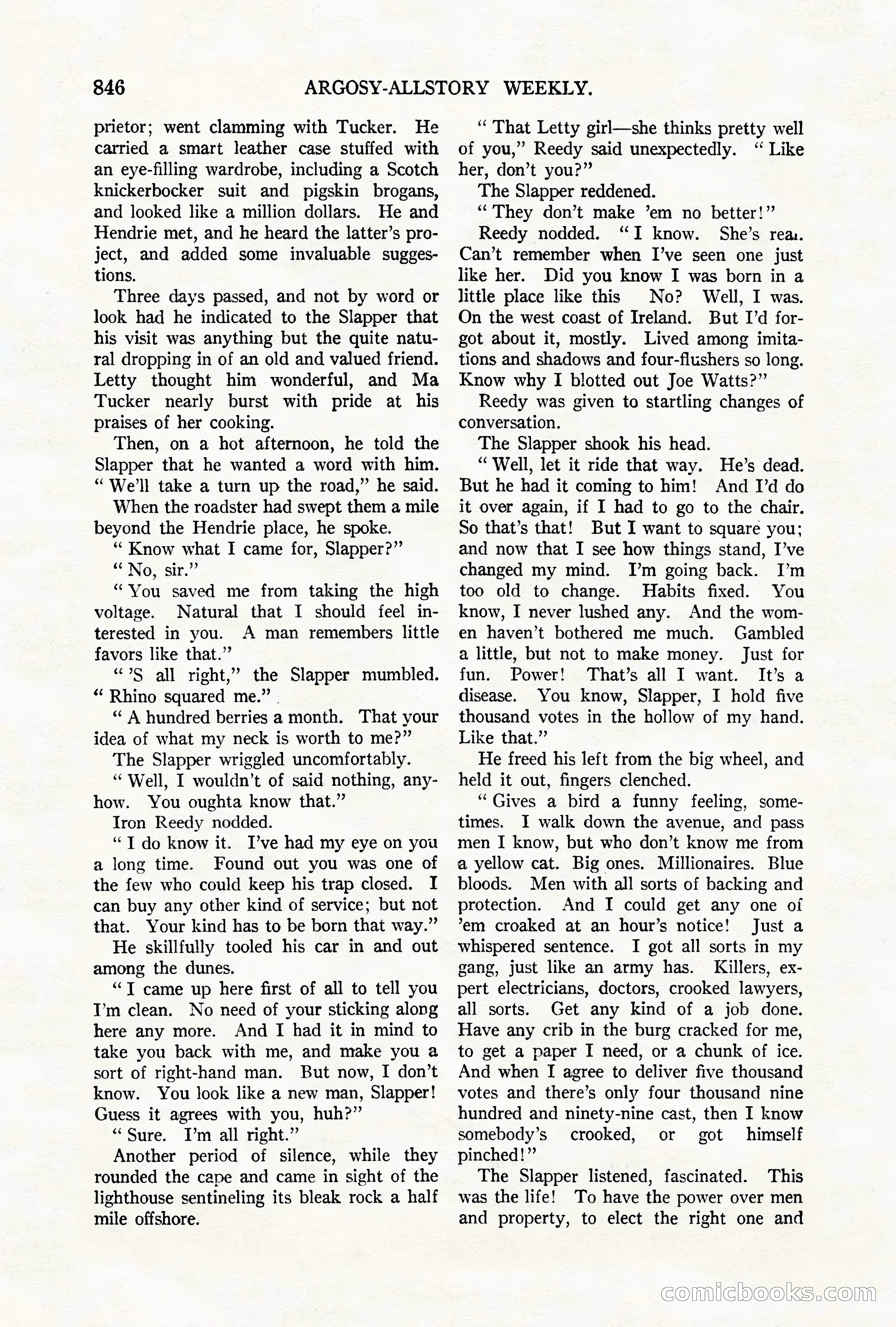 Argosy All-Story Weekly, October 6, 1923 — page 64 of 196