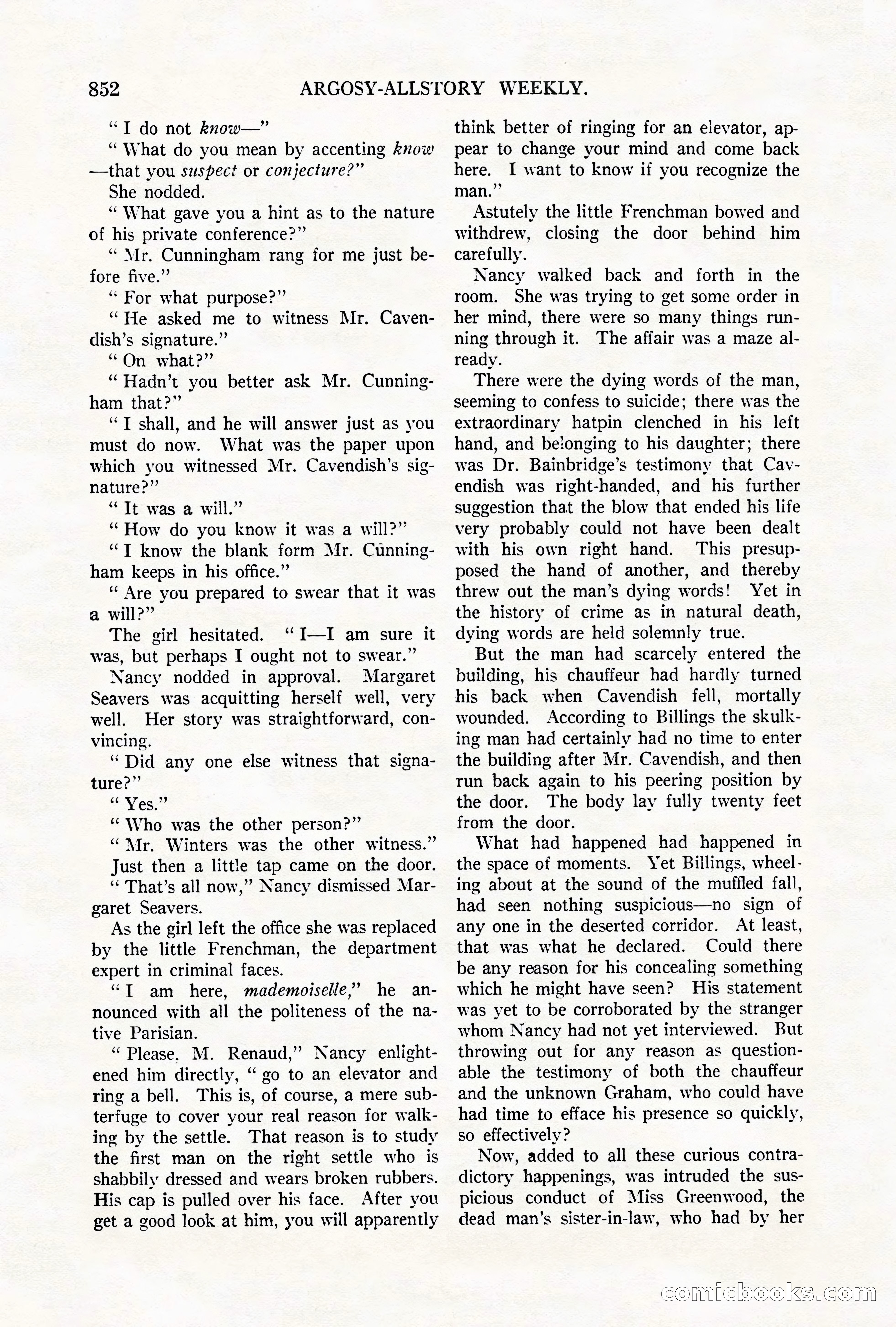 Argosy All-Story Weekly, October 6, 1923 — page 70 of 196