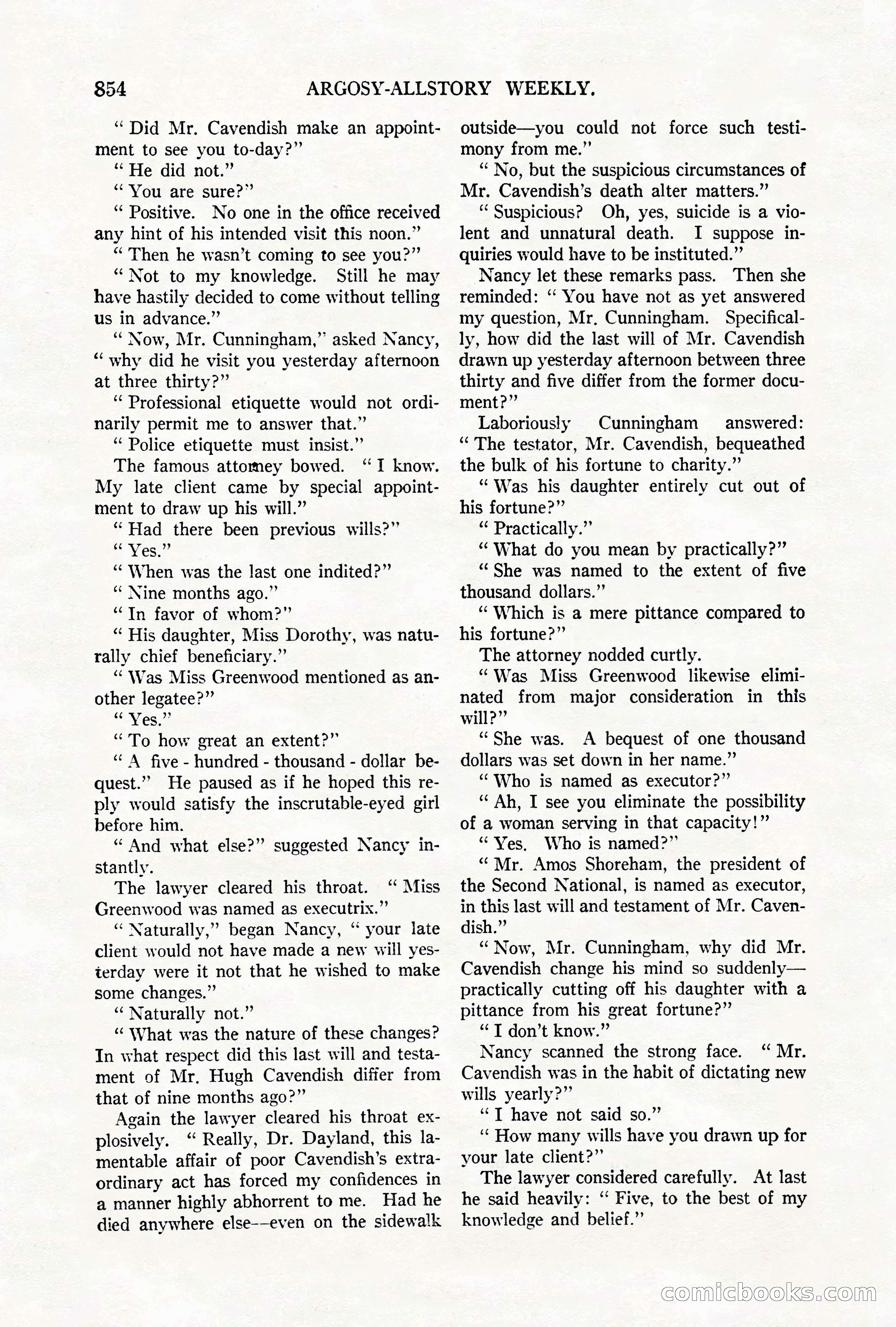 Argosy All-Story Weekly, October 6, 1923 — page 72 of 196