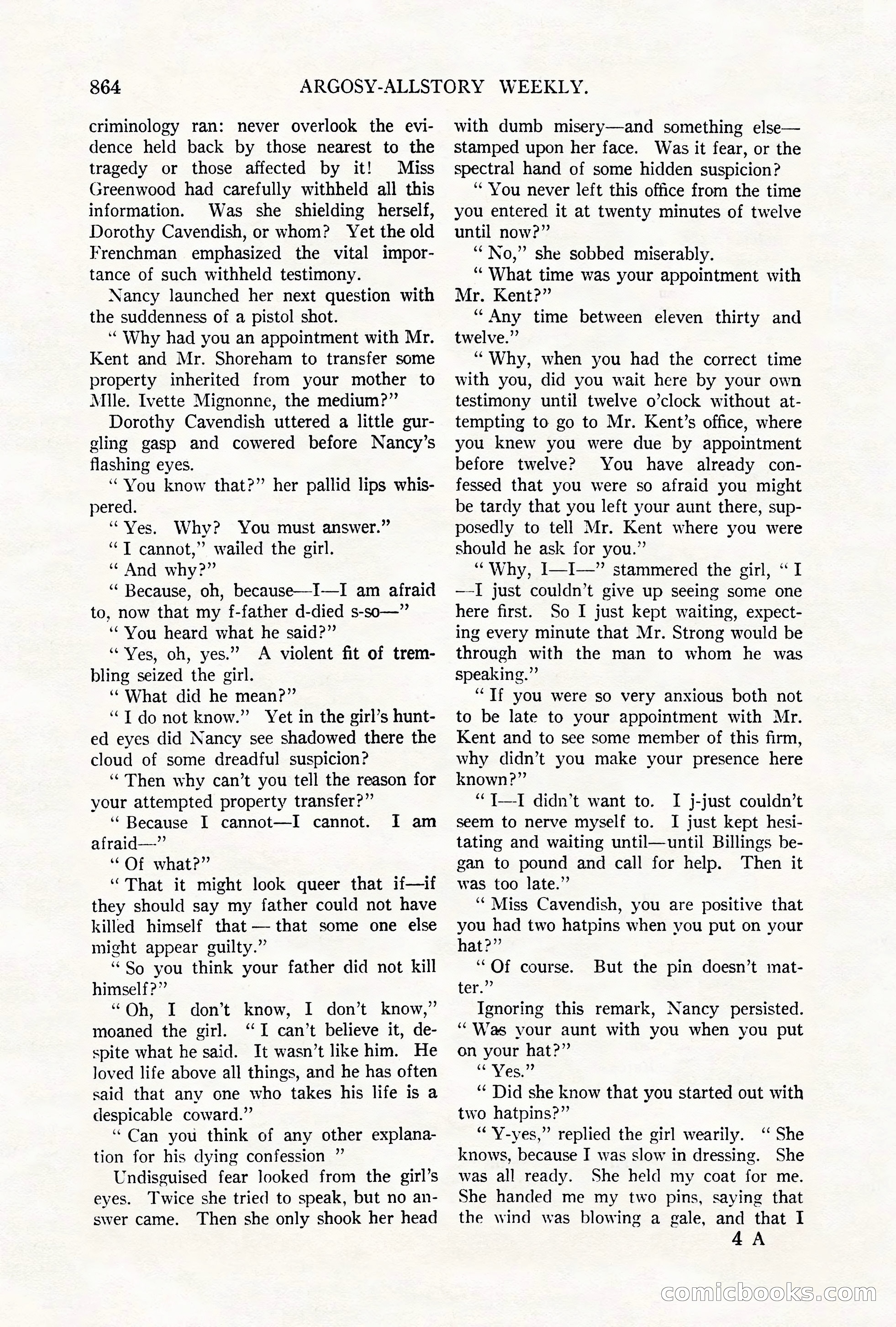 Argosy All-Story Weekly, October 6, 1923 — page 82 of 196
