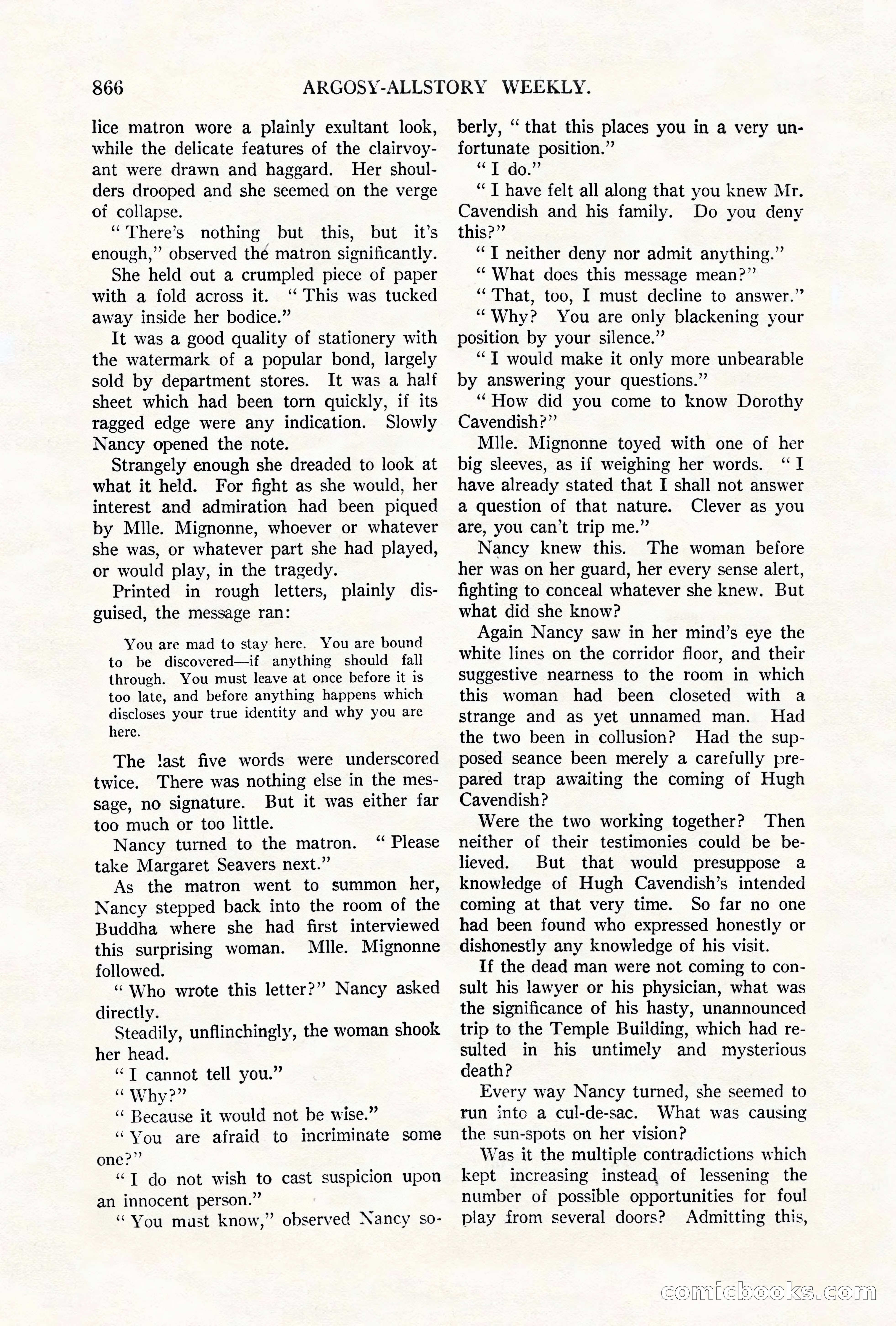 Argosy All-Story Weekly, October 6, 1923 — page 84 of 196