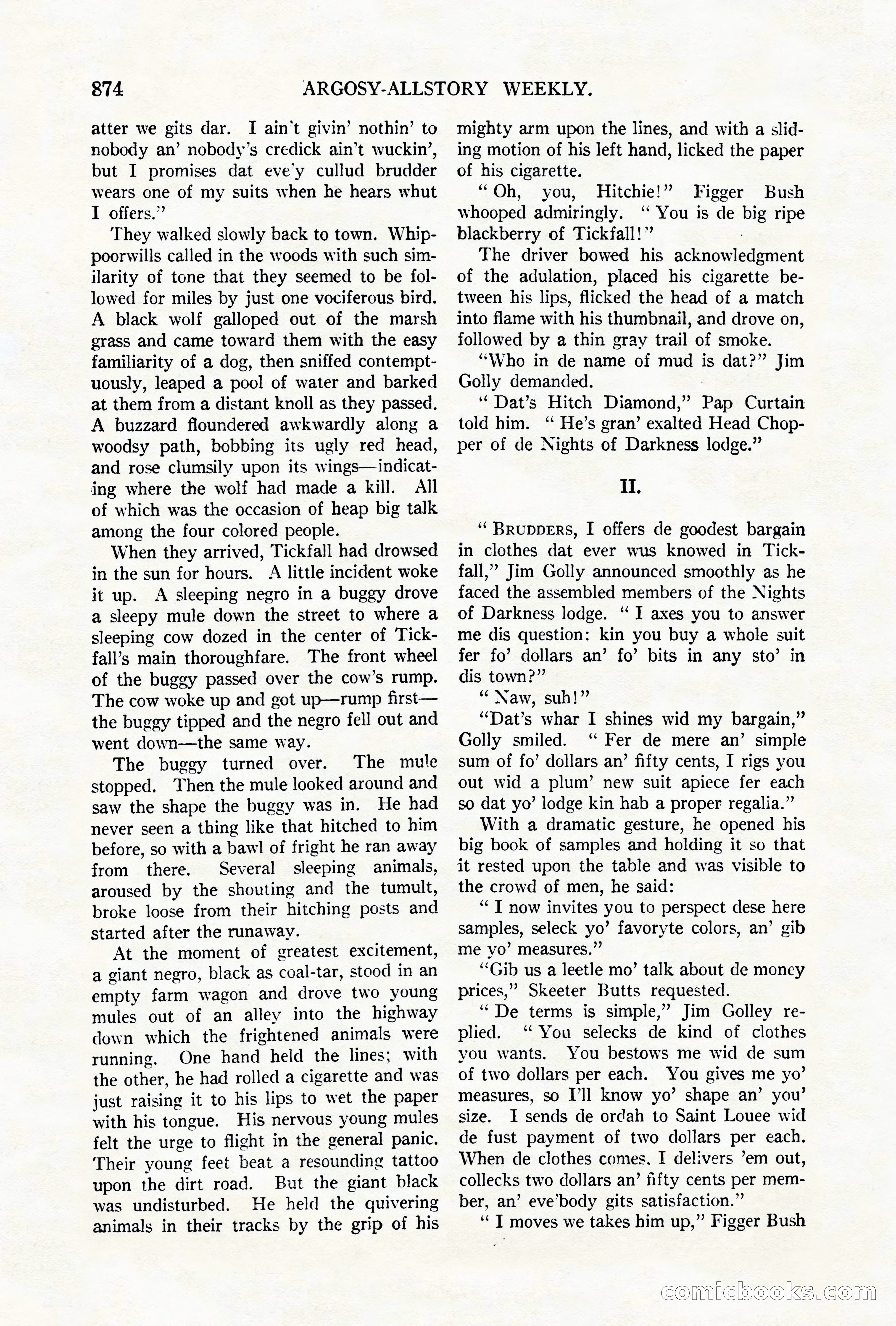 Argosy All-Story Weekly, October 6, 1923 — page 92 of 196