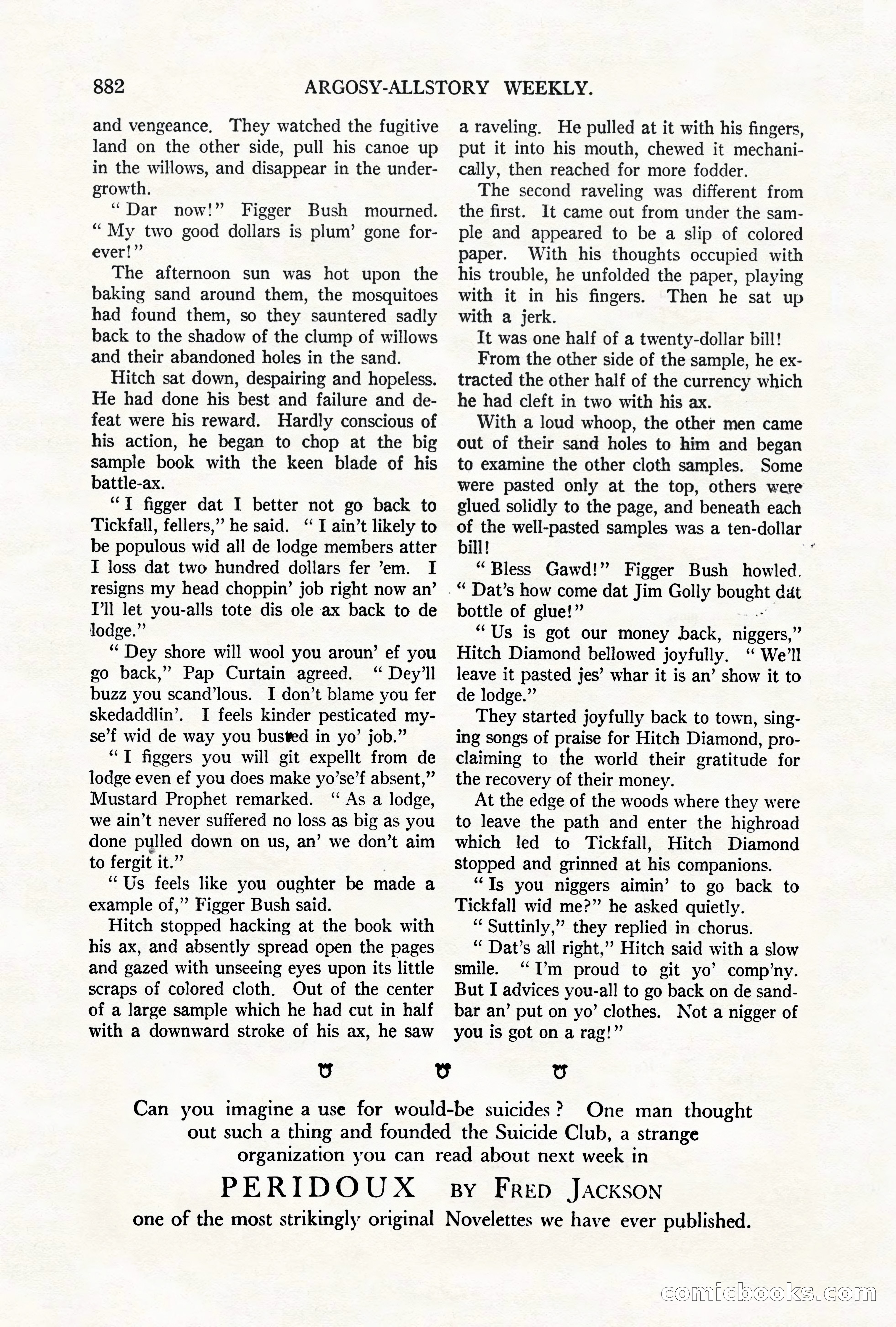 Argosy All-Story Weekly, October 6, 1923 — page 100 of 196