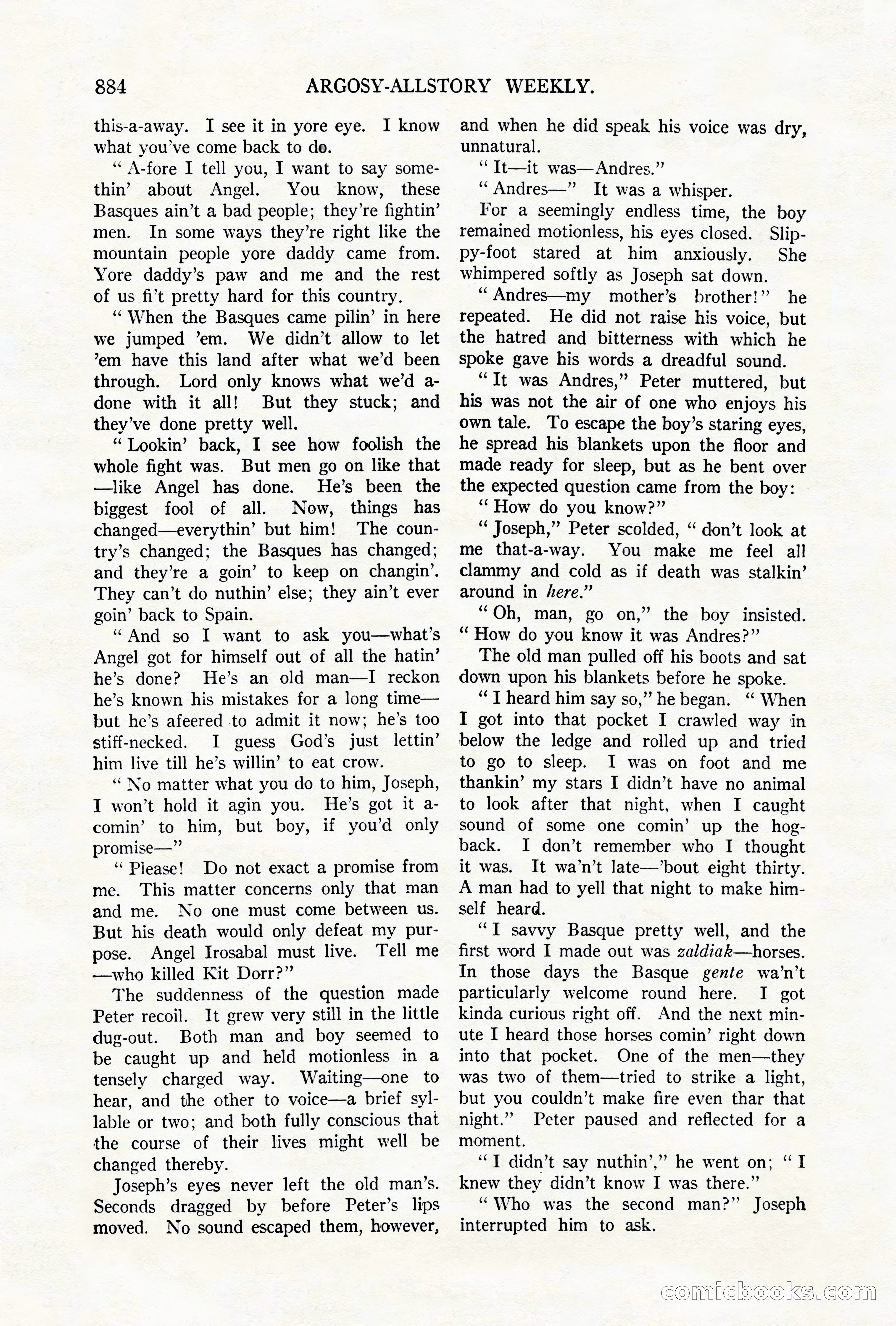 Argosy All-Story Weekly, October 6, 1923 — page 102 of 196