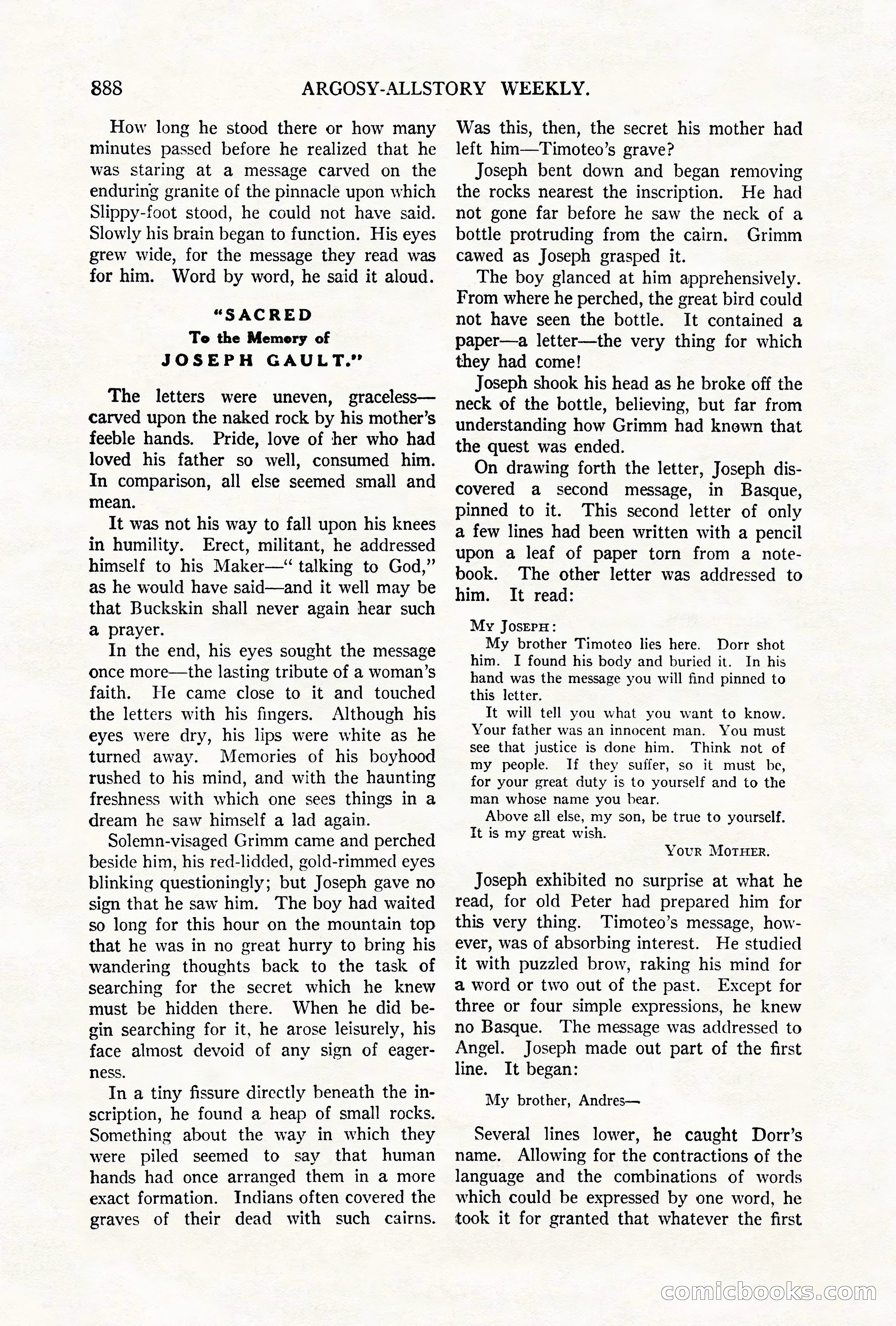 Argosy All-Story Weekly, October 6, 1923 — page 106 of 196